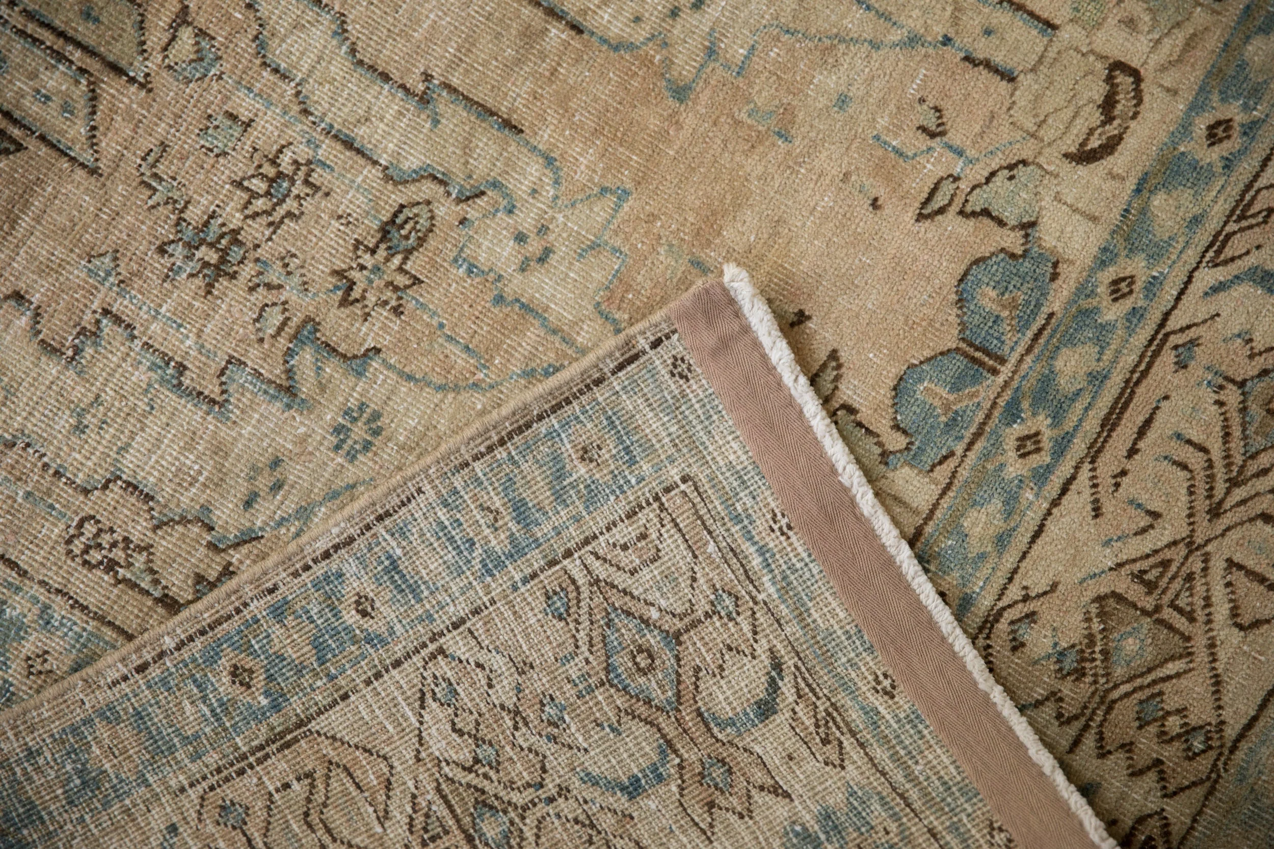 7x11 Vintage Distressed Tabriz Carpet - Image 12