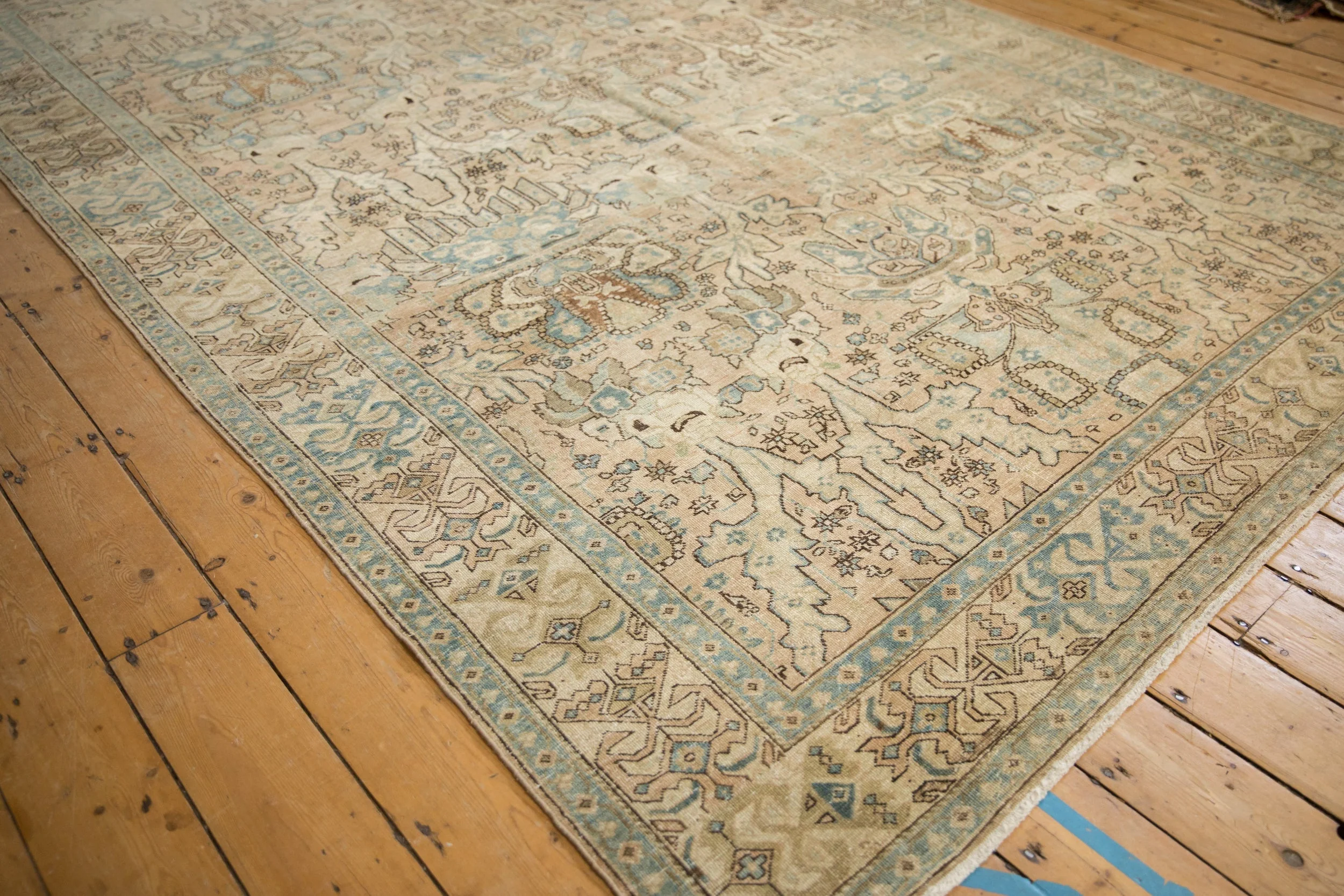 7x11 Vintage Distressed Tabriz Carpet - Image 4