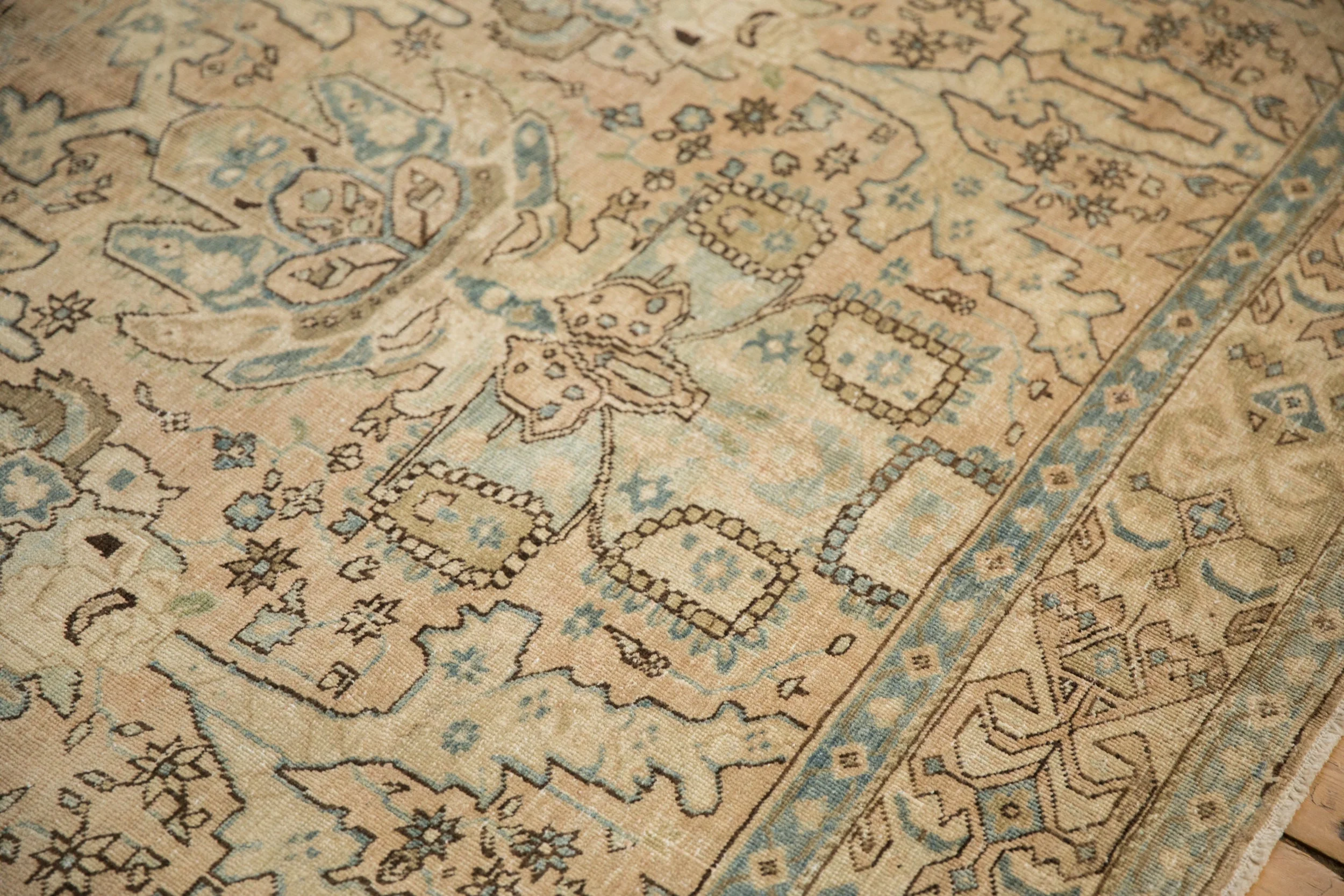 7x11 Vintage Distressed Tabriz Carpet - Image 5