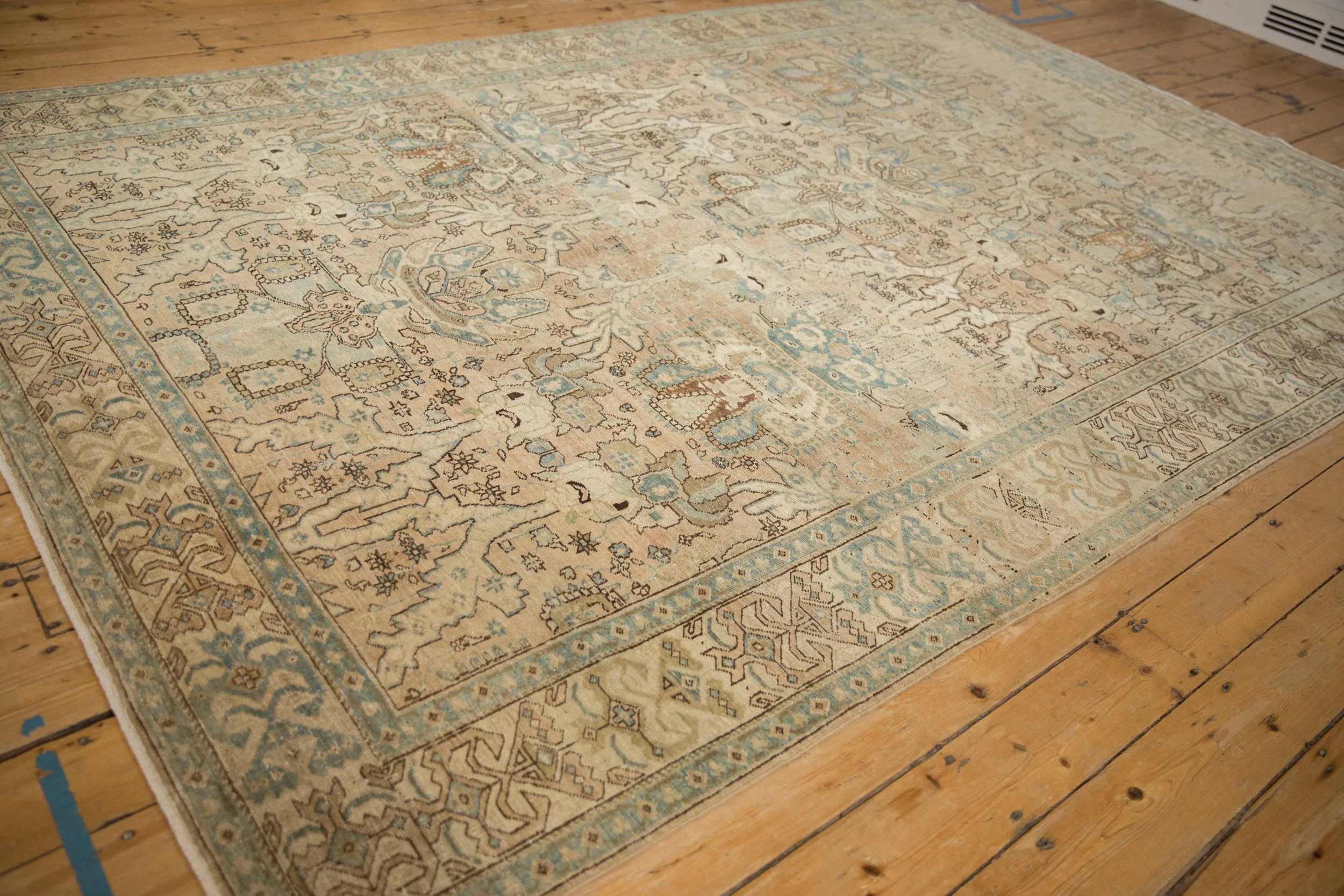 7x11 Vintage Distressed Tabriz Carpet - Image 6