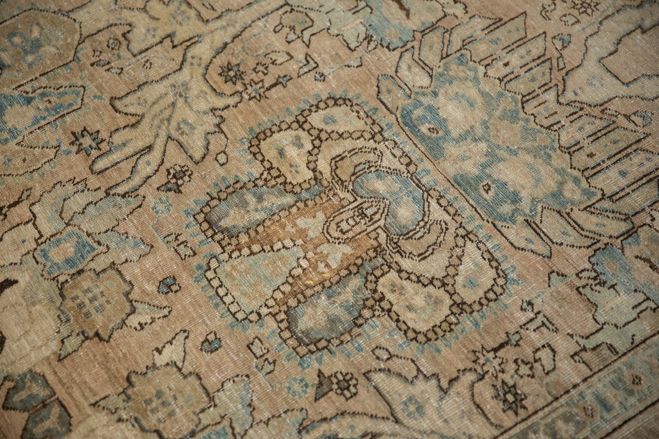7x11 Vintage Distressed Tabriz Carpet - Image 7