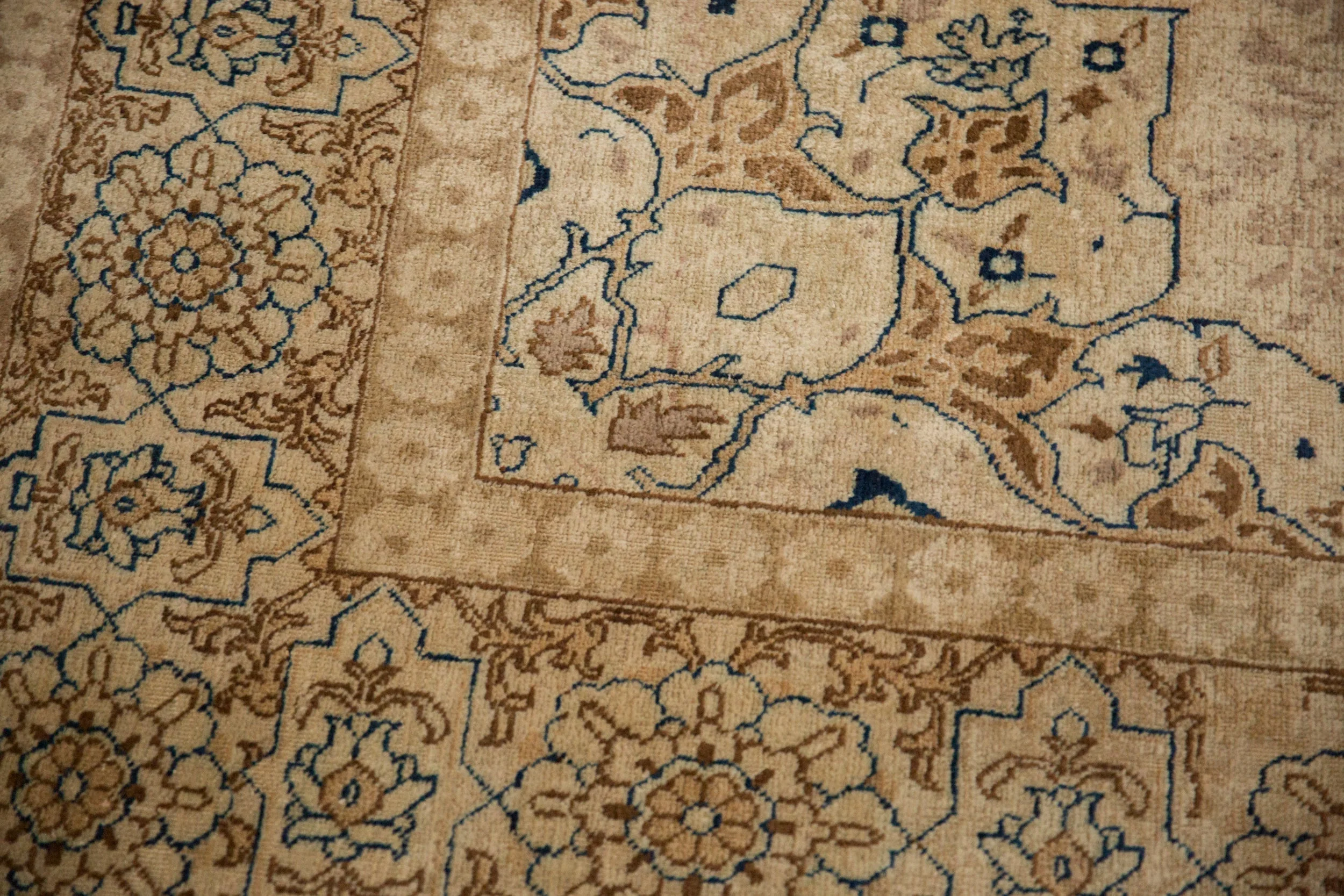 7x11 Vintage Distressed Tabriz Carpet - Image 8