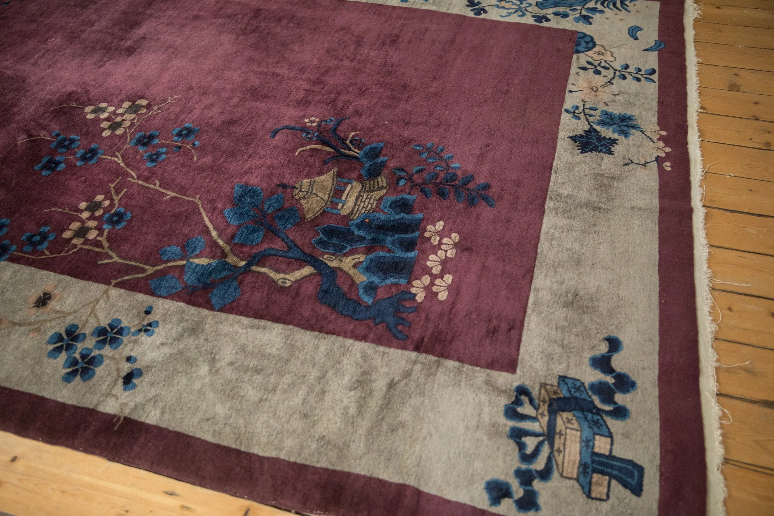 7x13.5 Antique Art Deco Carpet - Image 12