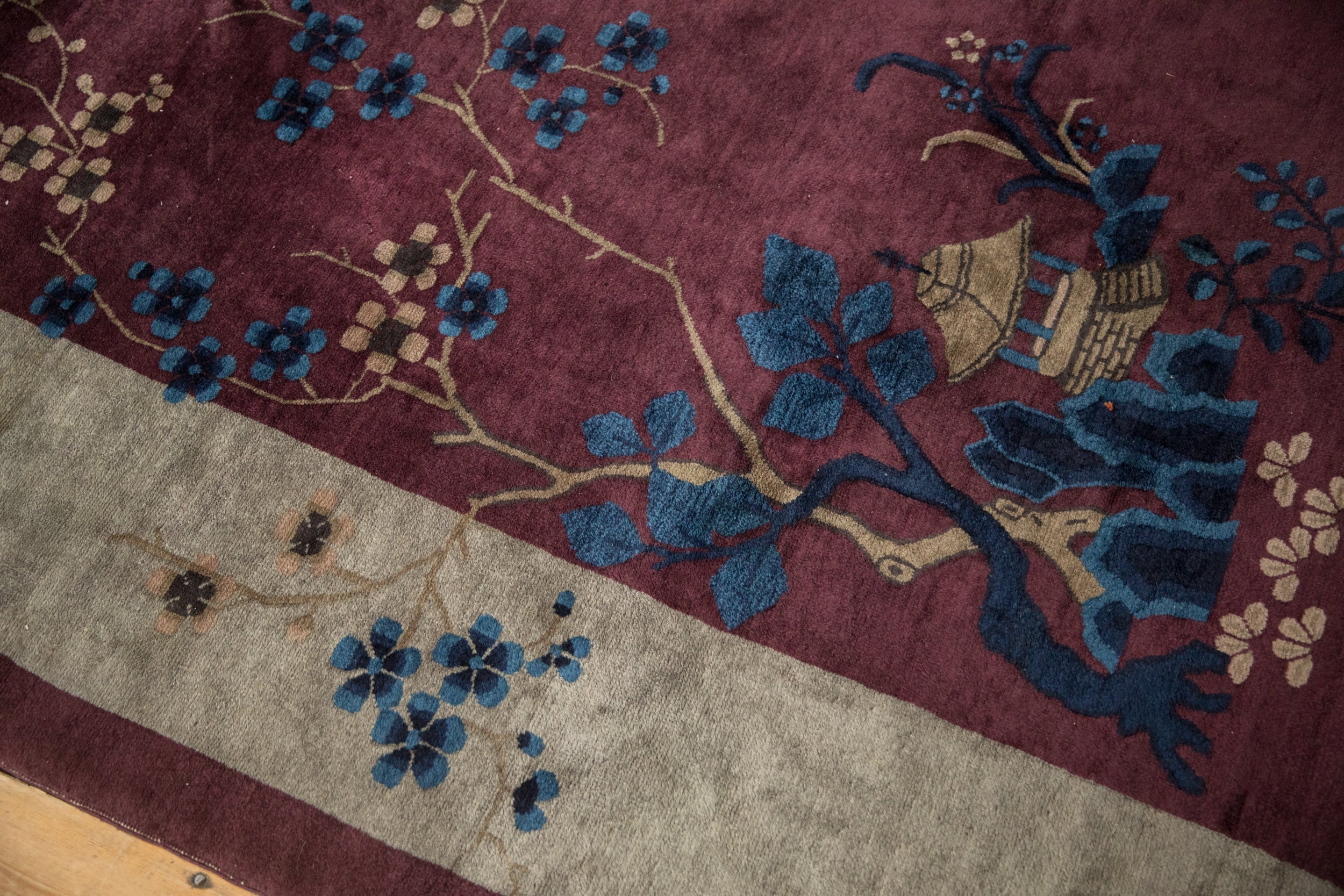 7x13.5 Antique Art Deco Carpet - Image 13