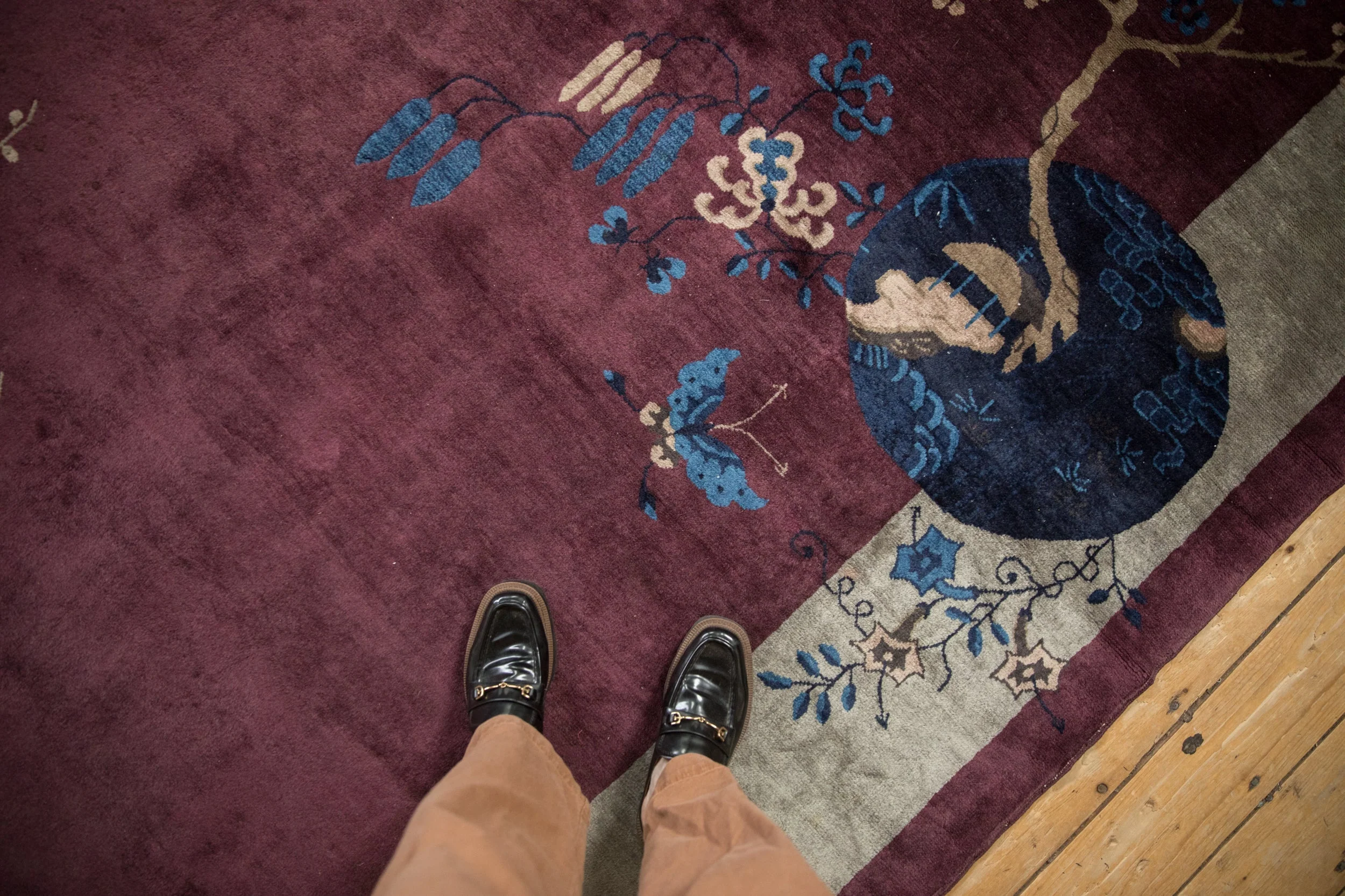7x13.5 Antique Art Deco Carpet - Image 2