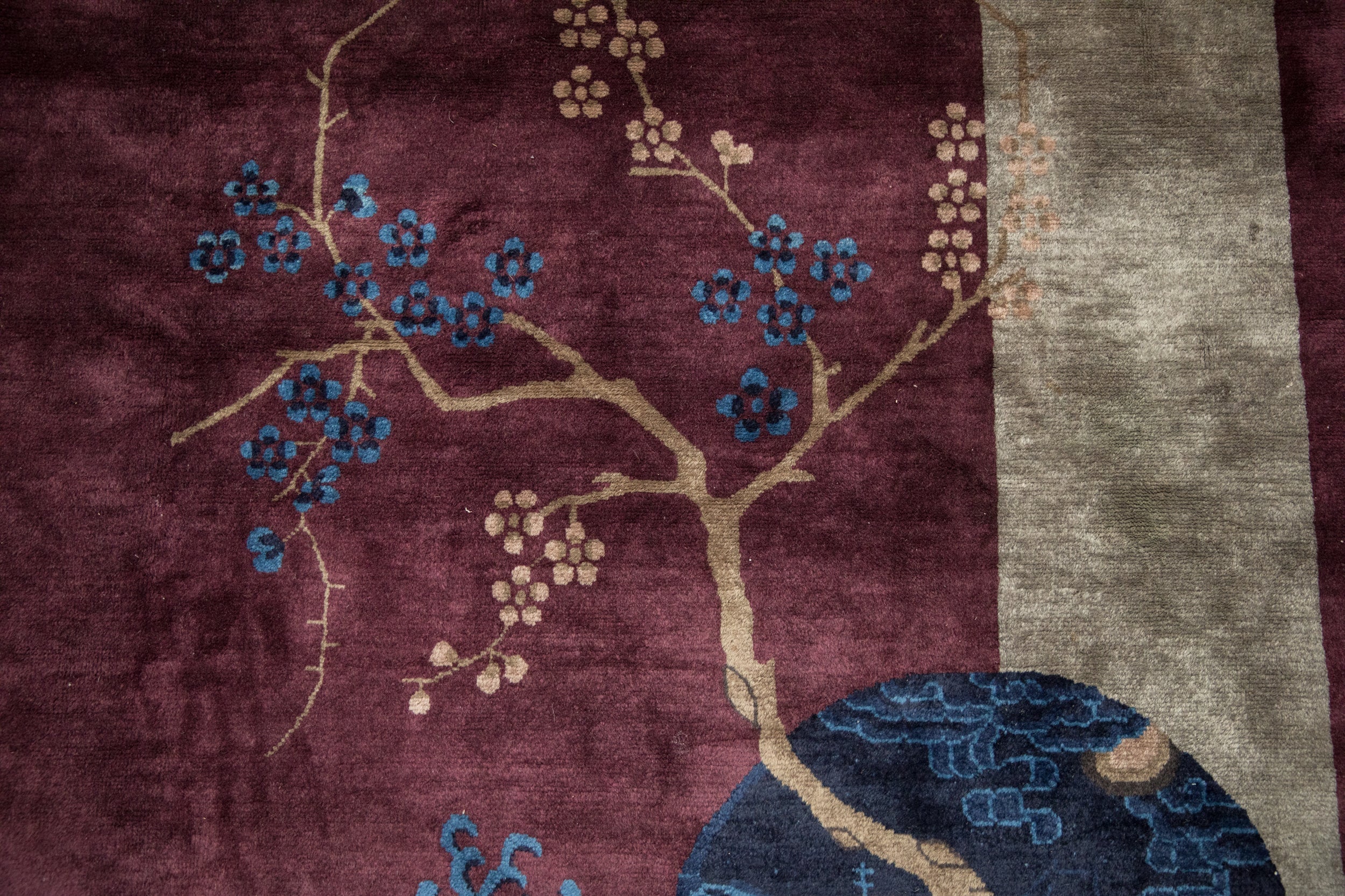 7x13.5 Antique Art Deco Carpet - Image 3
