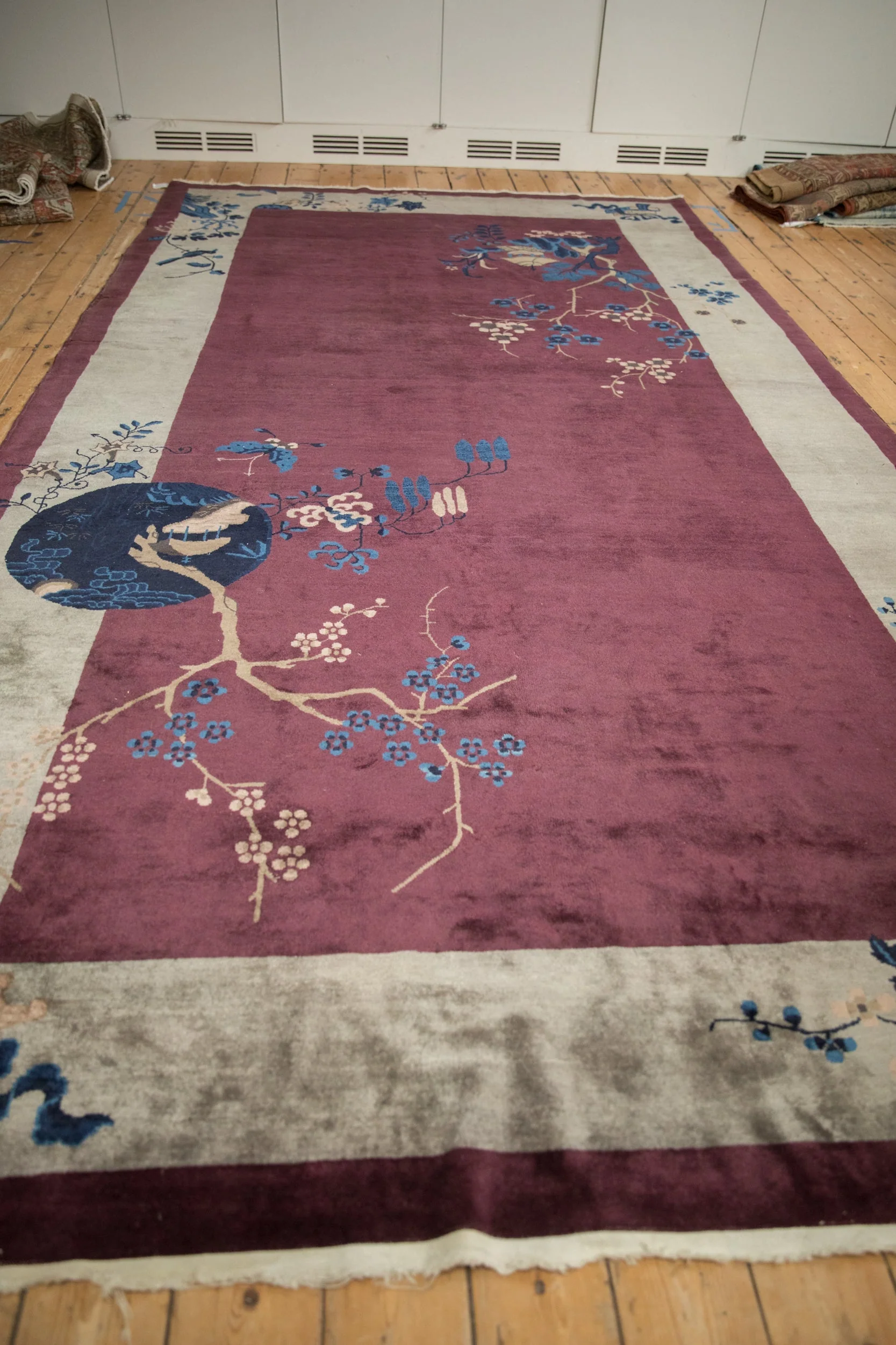 7x13.5 Antique Art Deco Carpet - Image 4
