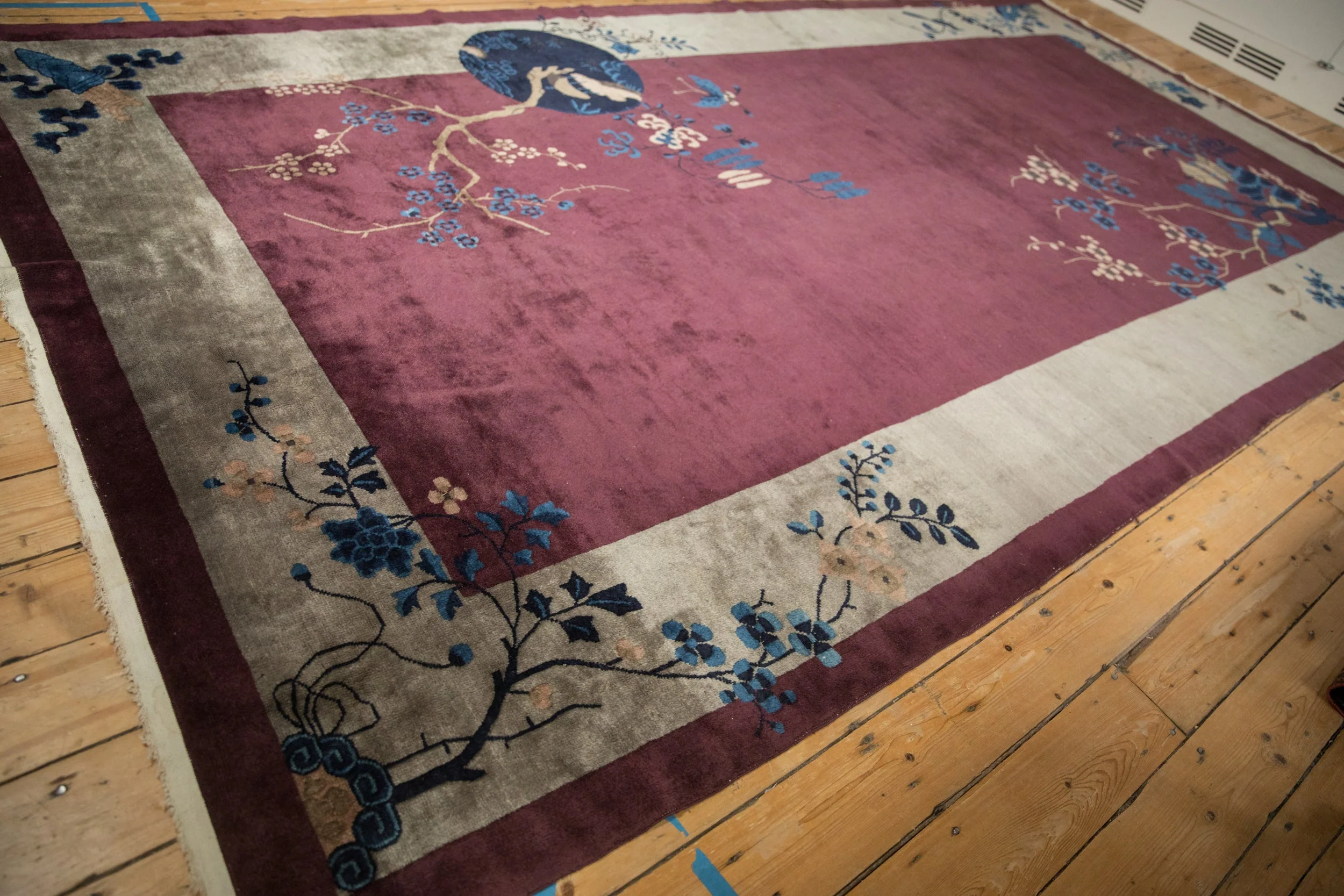 7x13.5 Antique Art Deco Carpet - Image 6