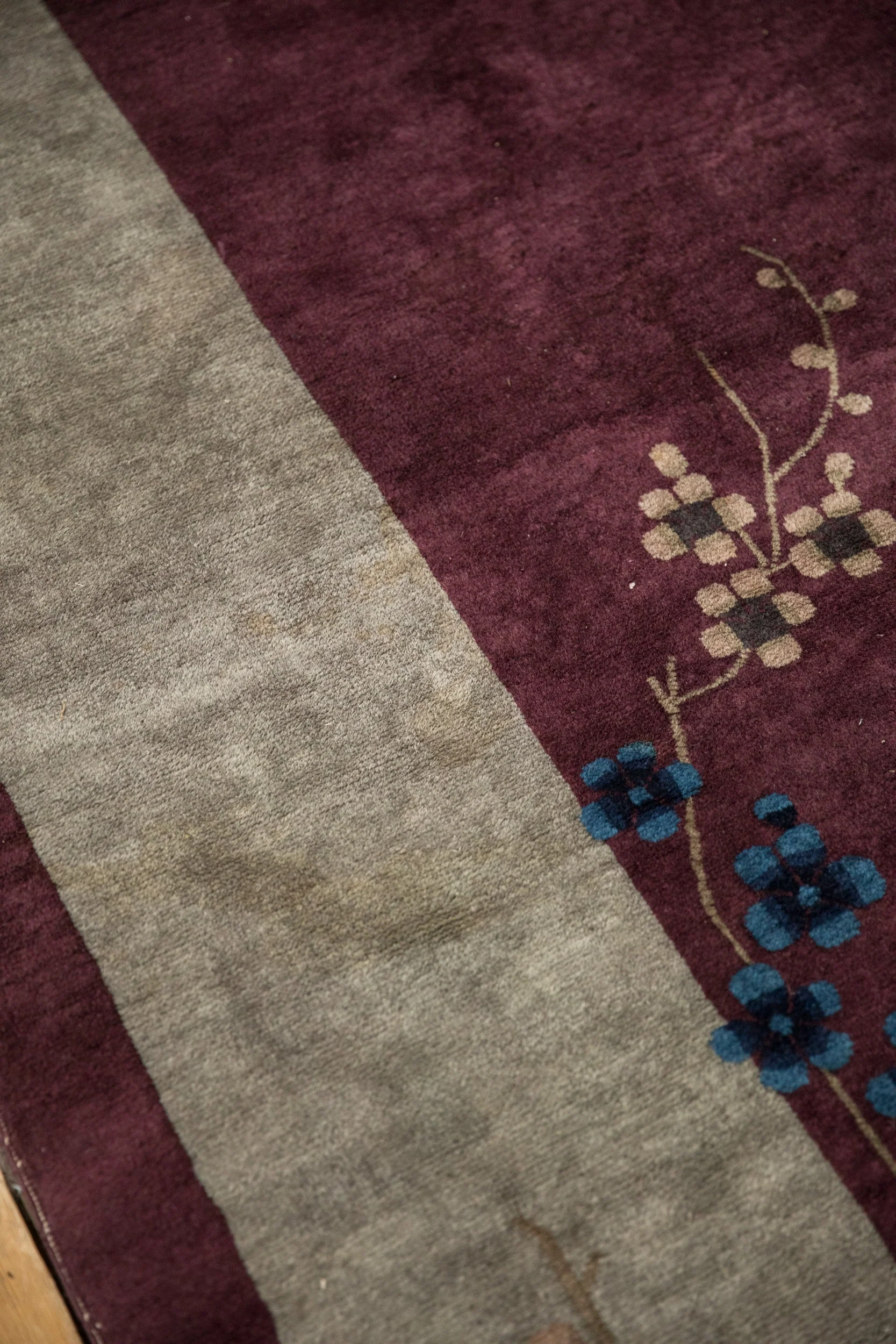 7x13.5 Antique Art Deco Carpet - Image 8