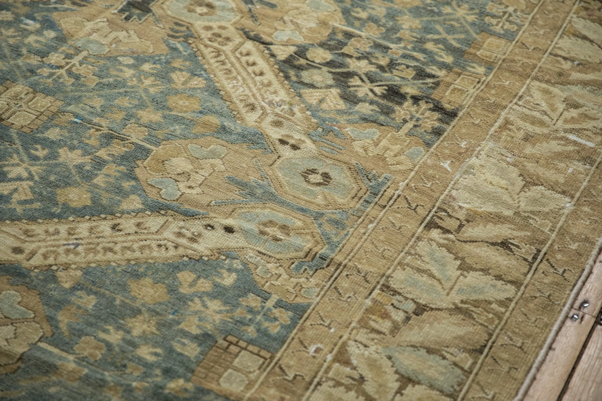 7x13 Vintage Distressed Kurdish Carpet - Image 13