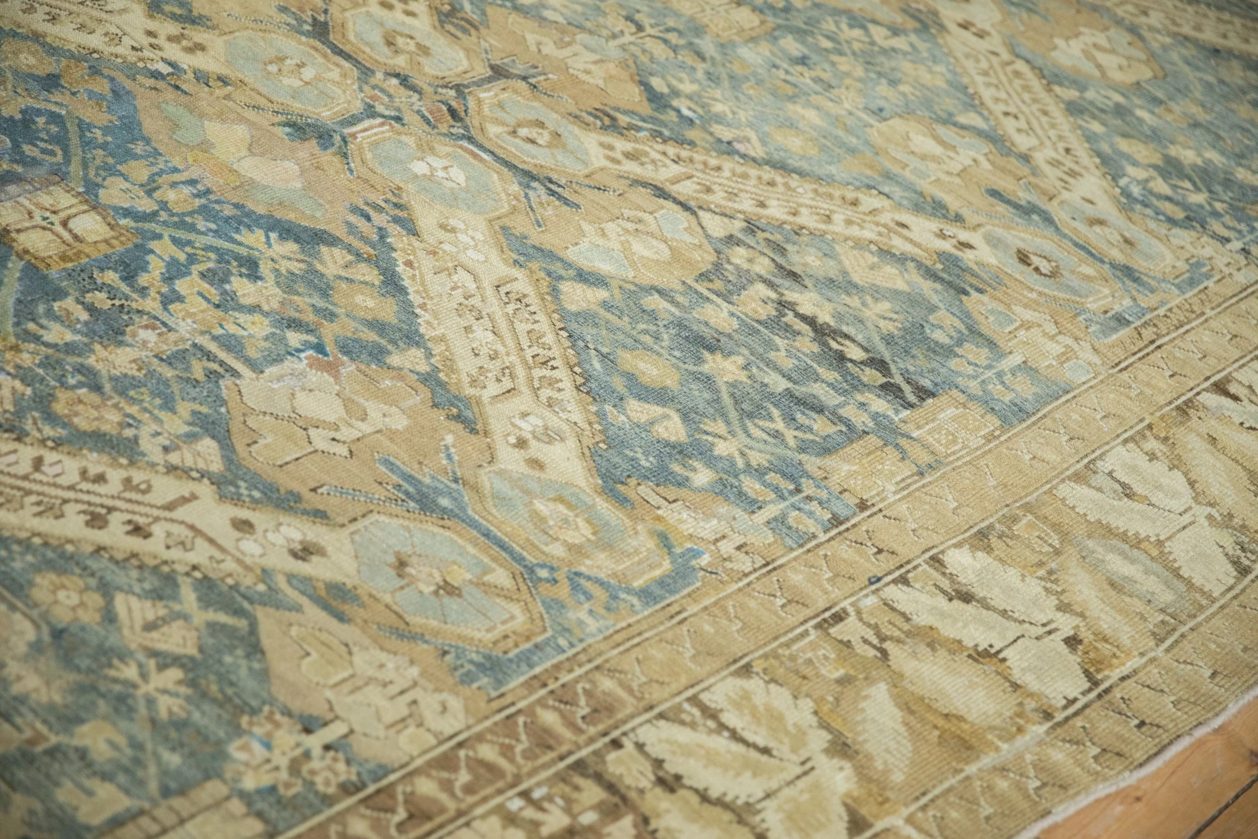 7x13 Vintage Distressed Kurdish Carpet - Image 7