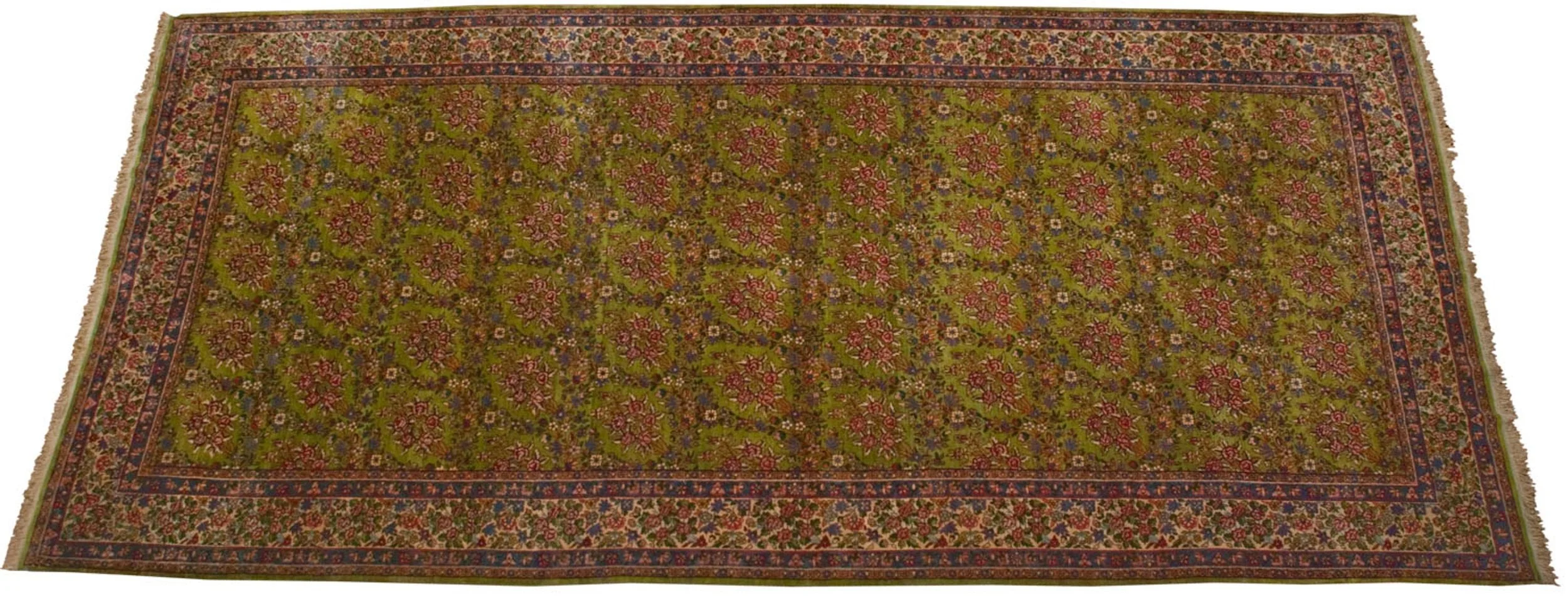 7x15 Vintage Kerman Carpet - Image 4