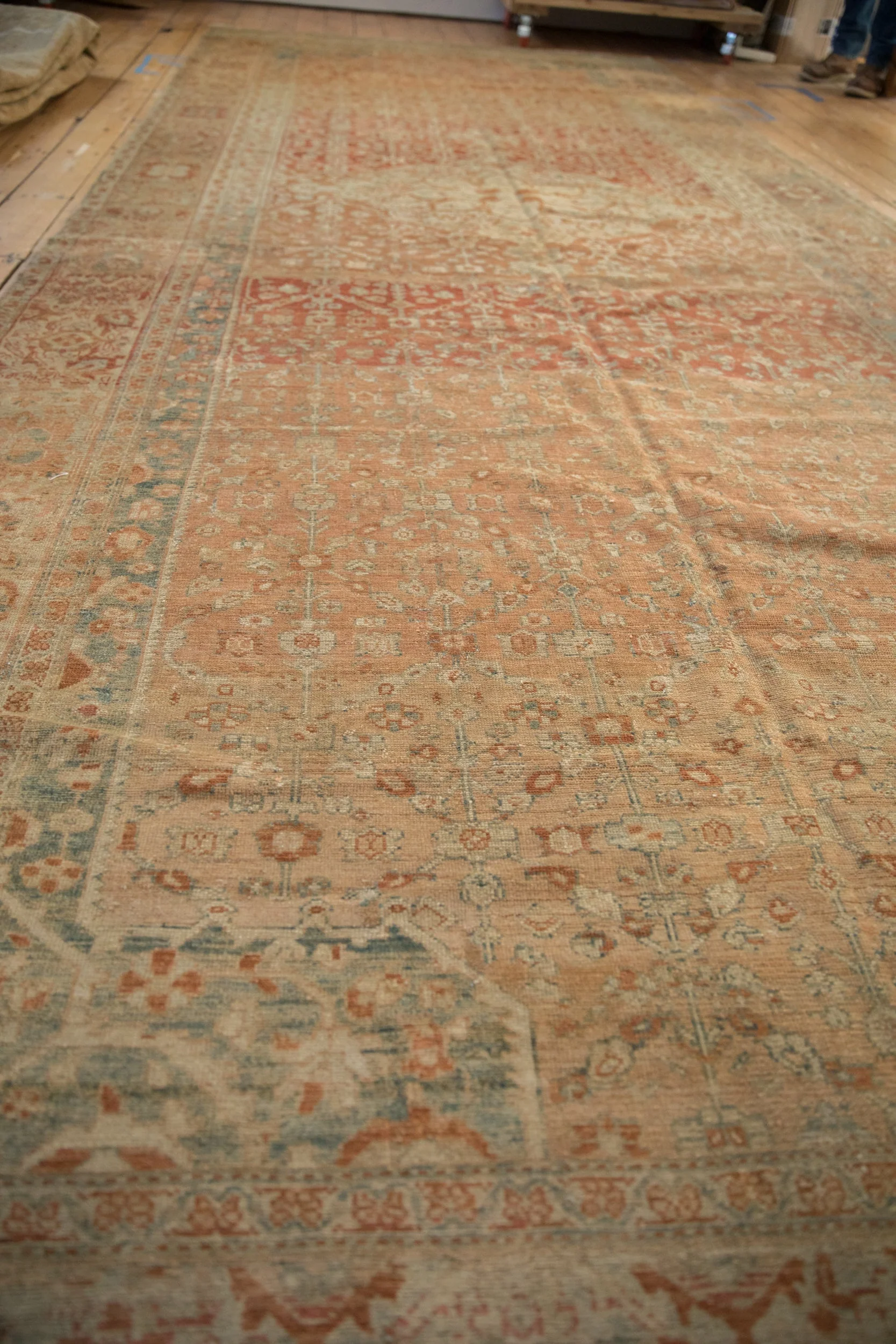 7x16.5 Vintage Fine Distressed Malayer Carpet - Image 7