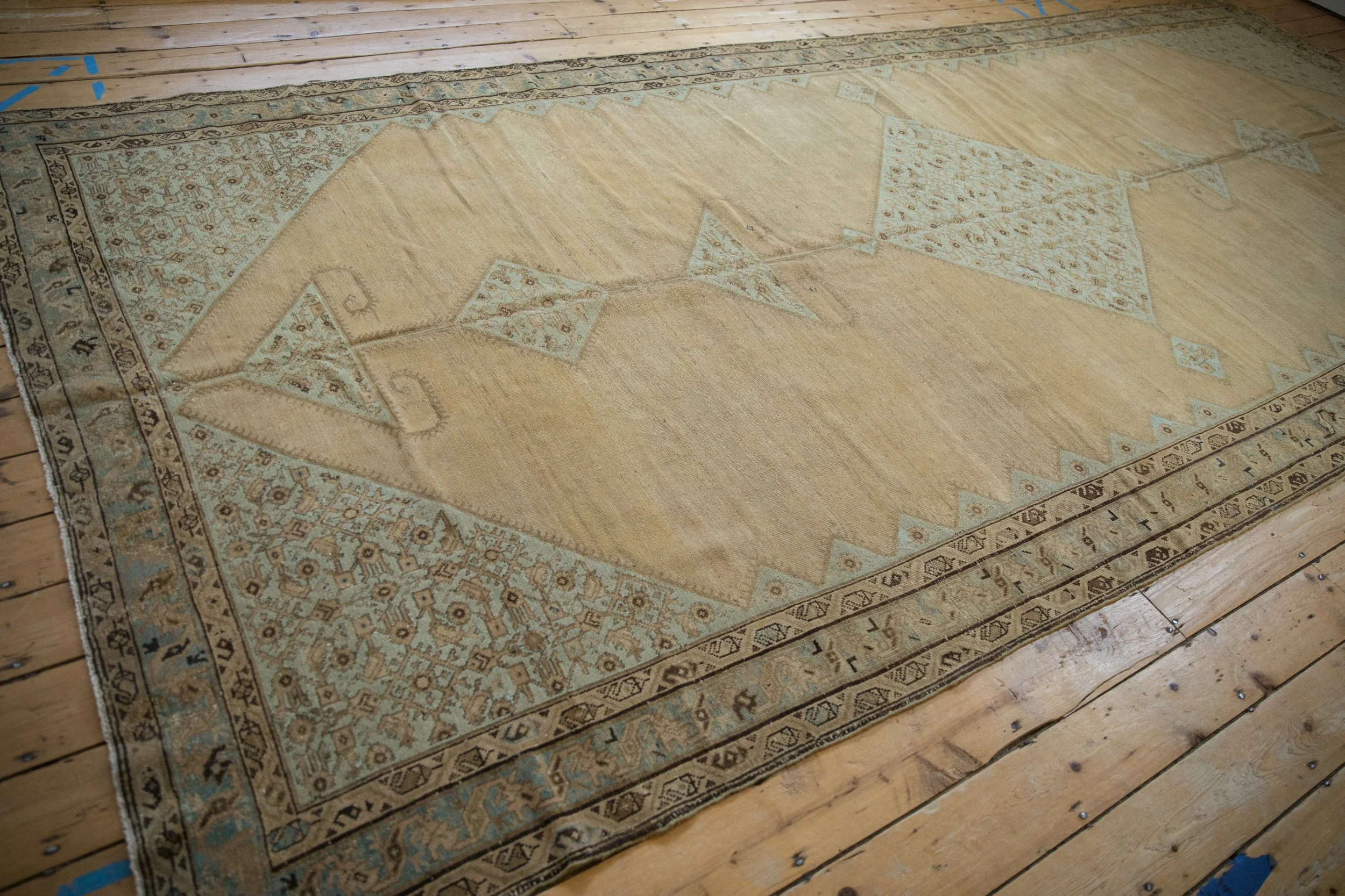 7x16 Antique Distressed Malayer Carpet - Image 11