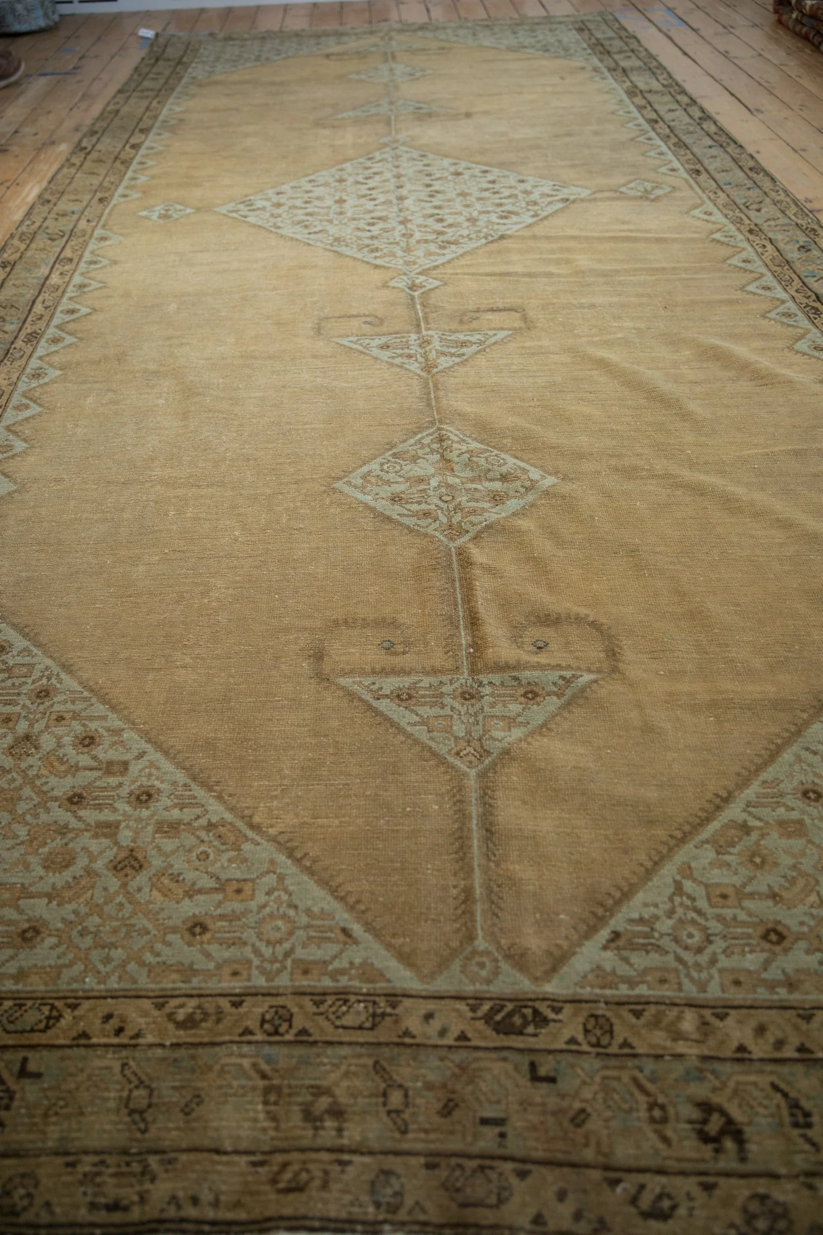 7x16 Antique Distressed Malayer Carpet - Image 6