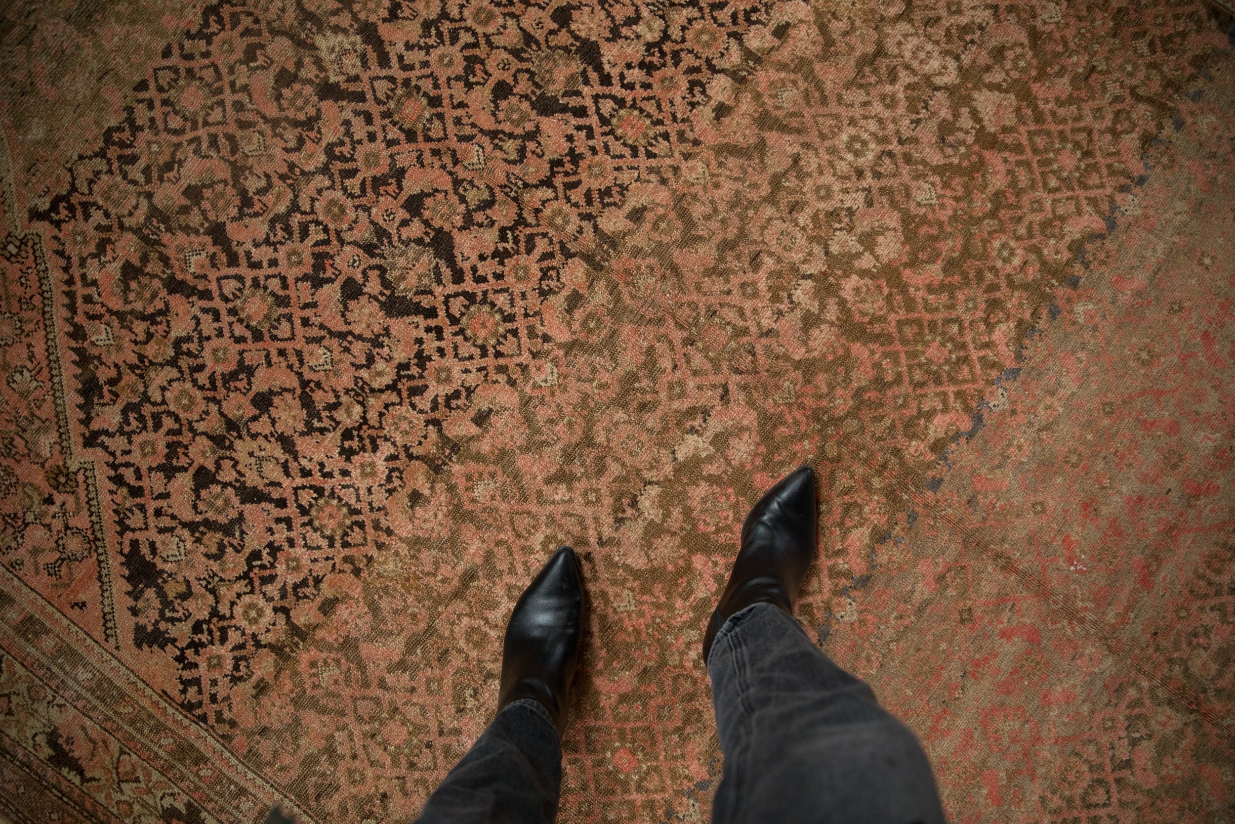 7x16 Vintage Distressed Malayer Carpet - Image 2