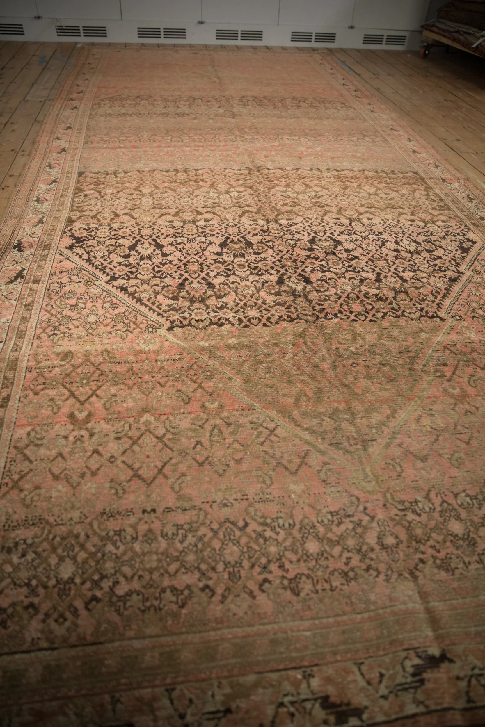 7x16 Vintage Distressed Malayer Carpet - Image 6