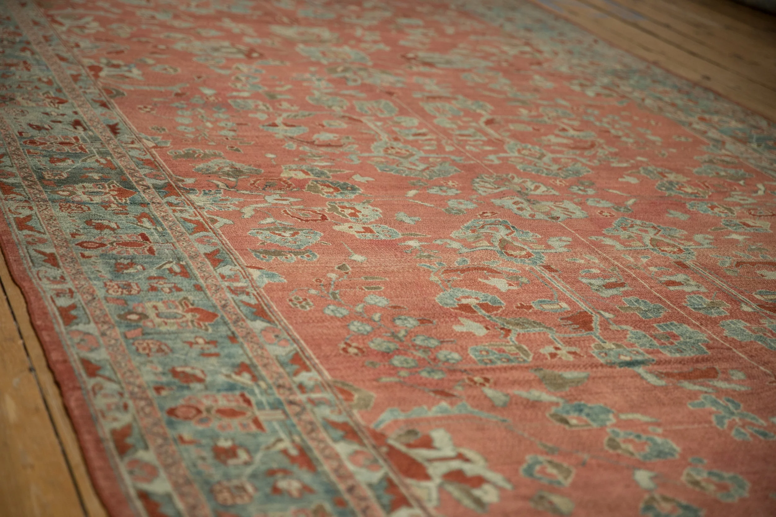 7x17 Vintage Distressed Bibikabad Carpet - Image 5