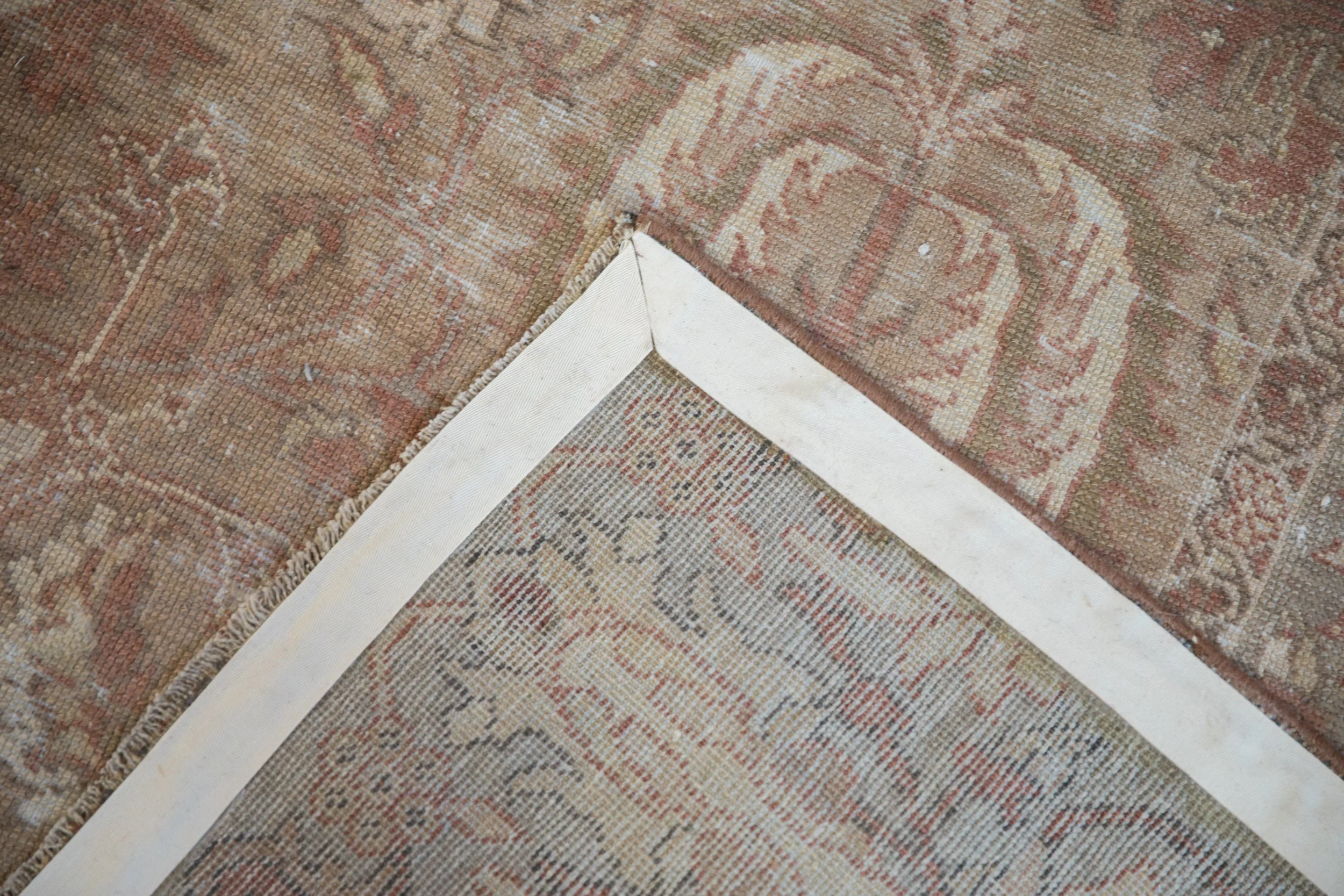 7x8.5 Antique Distressed Sultanabad Carpet - Image 15