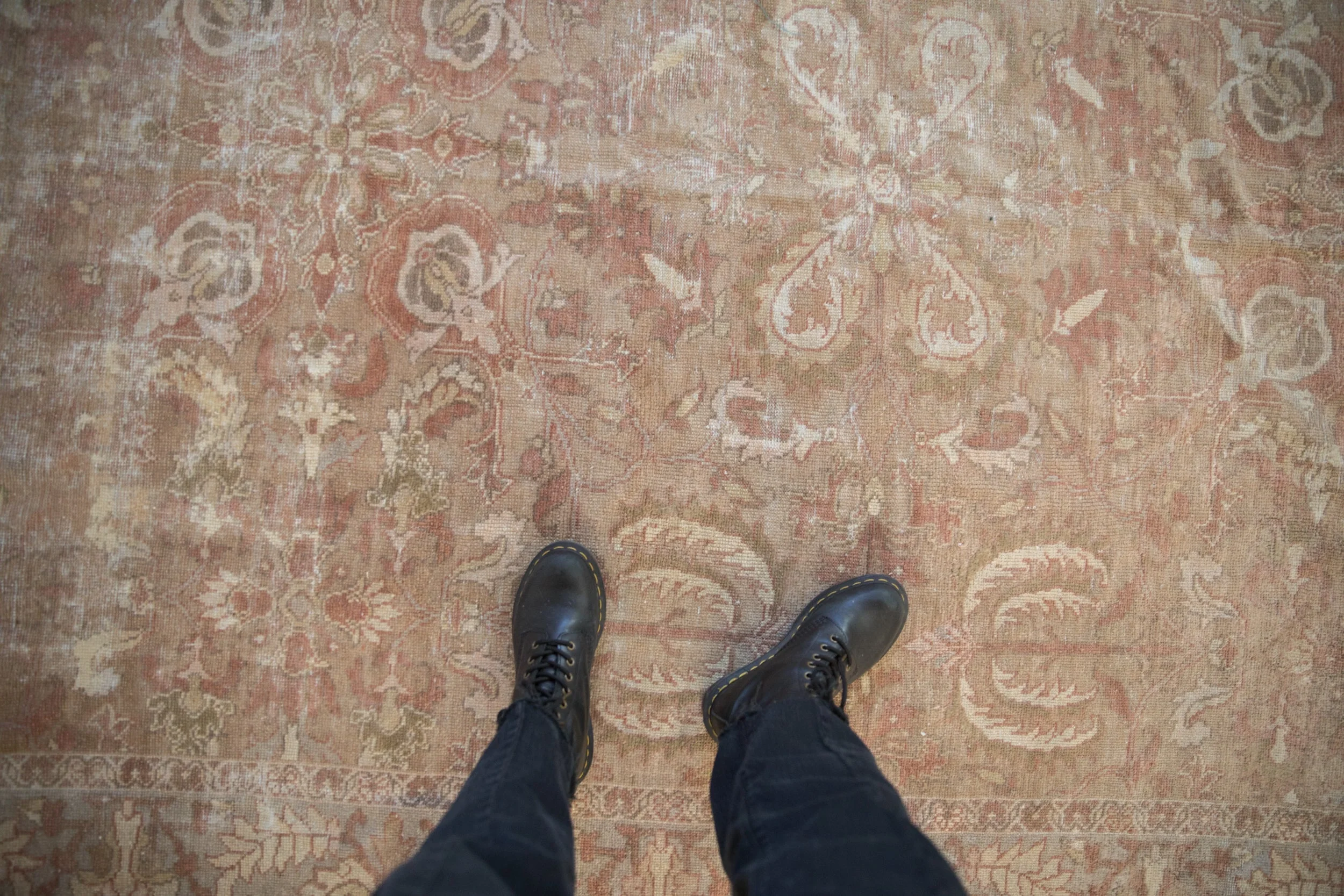7x8.5 Antique Distressed Sultanabad Carpet - Image 2
