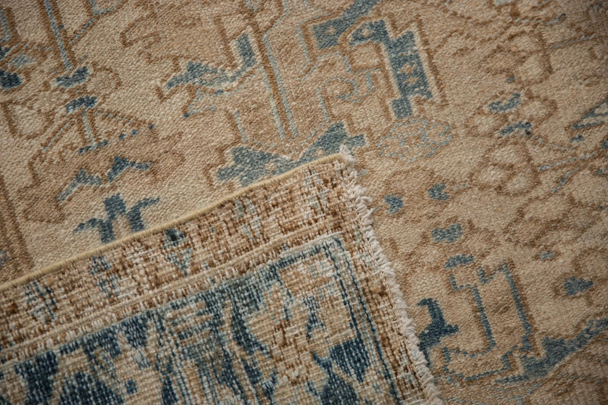 7x8.5 Vintage Distressed Mehrivan Carpet - Image 8