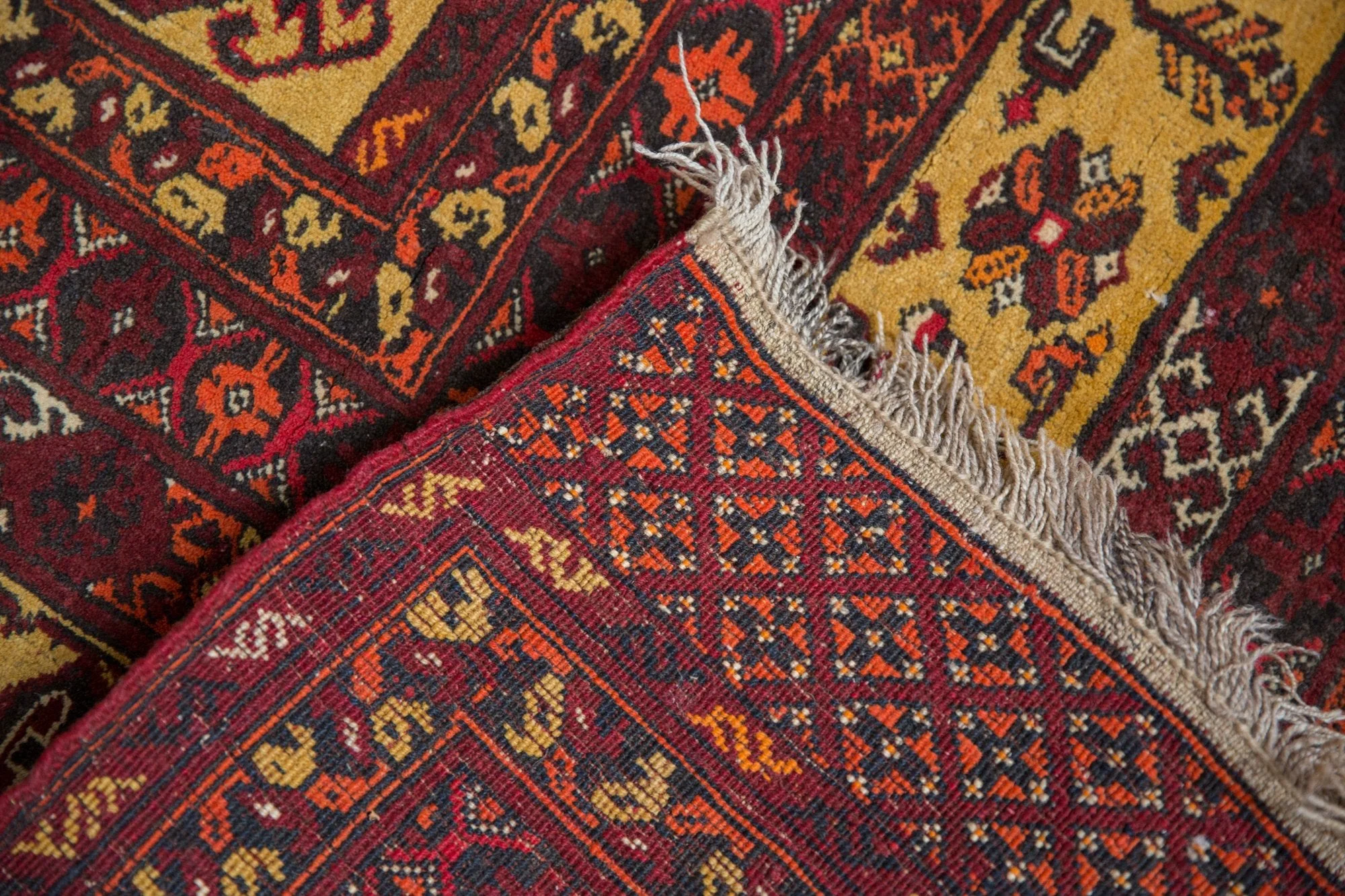 7x9.5 Vintage Daulatabad Carpet - Image 10