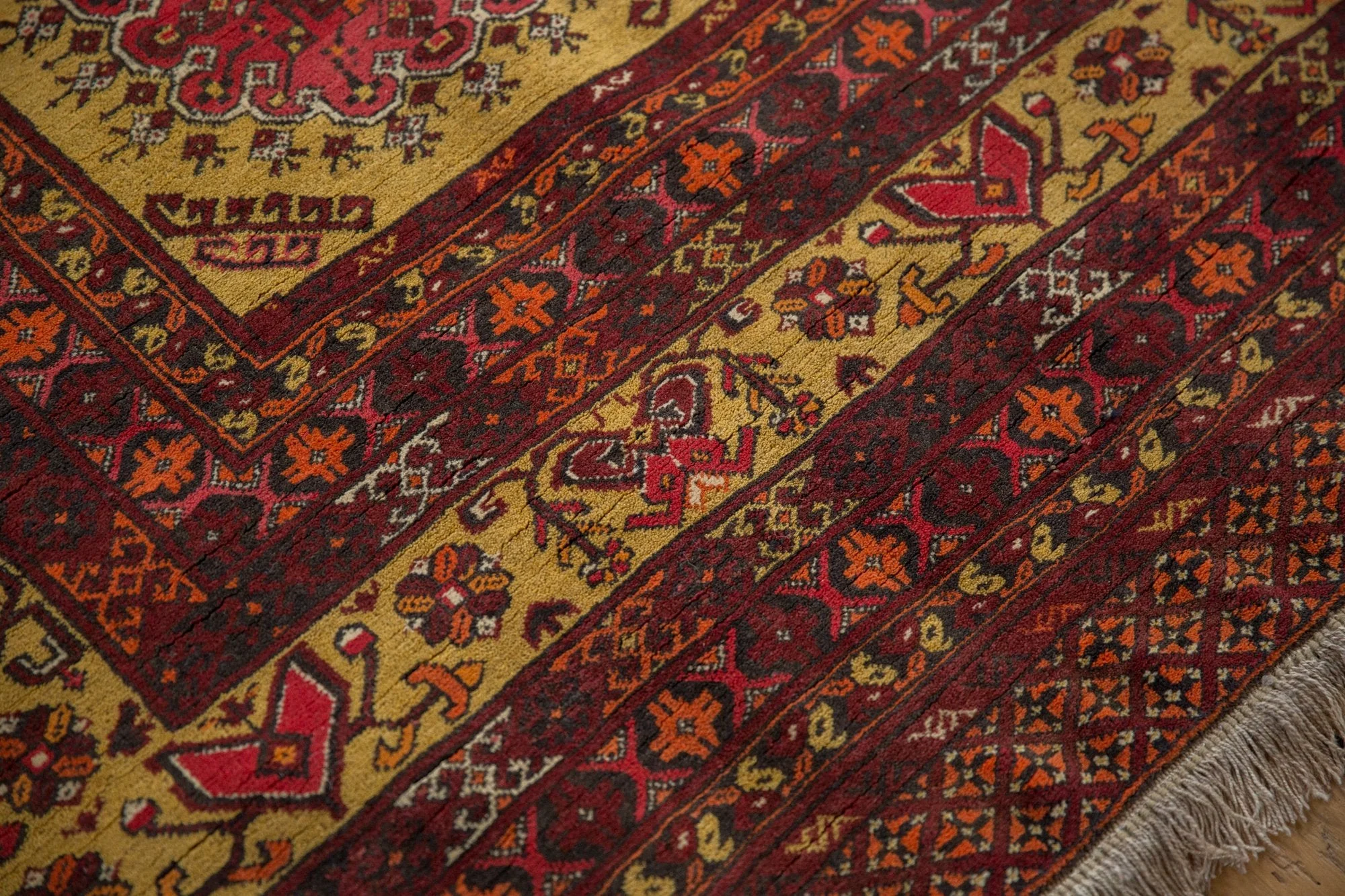 7x9.5 Vintage Daulatabad Carpet - Image 11