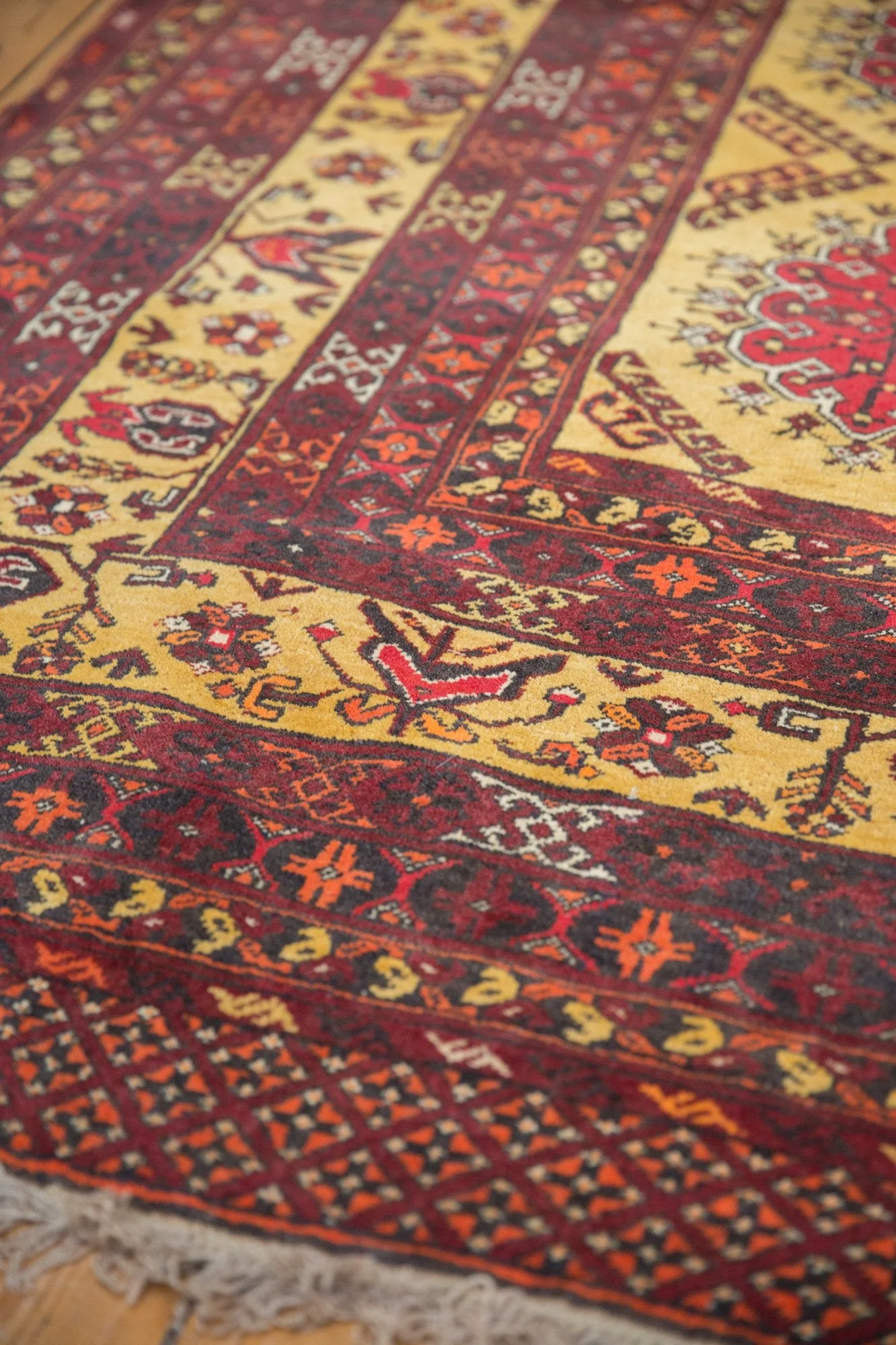 7x9.5 Vintage Daulatabad Carpet - Image 7