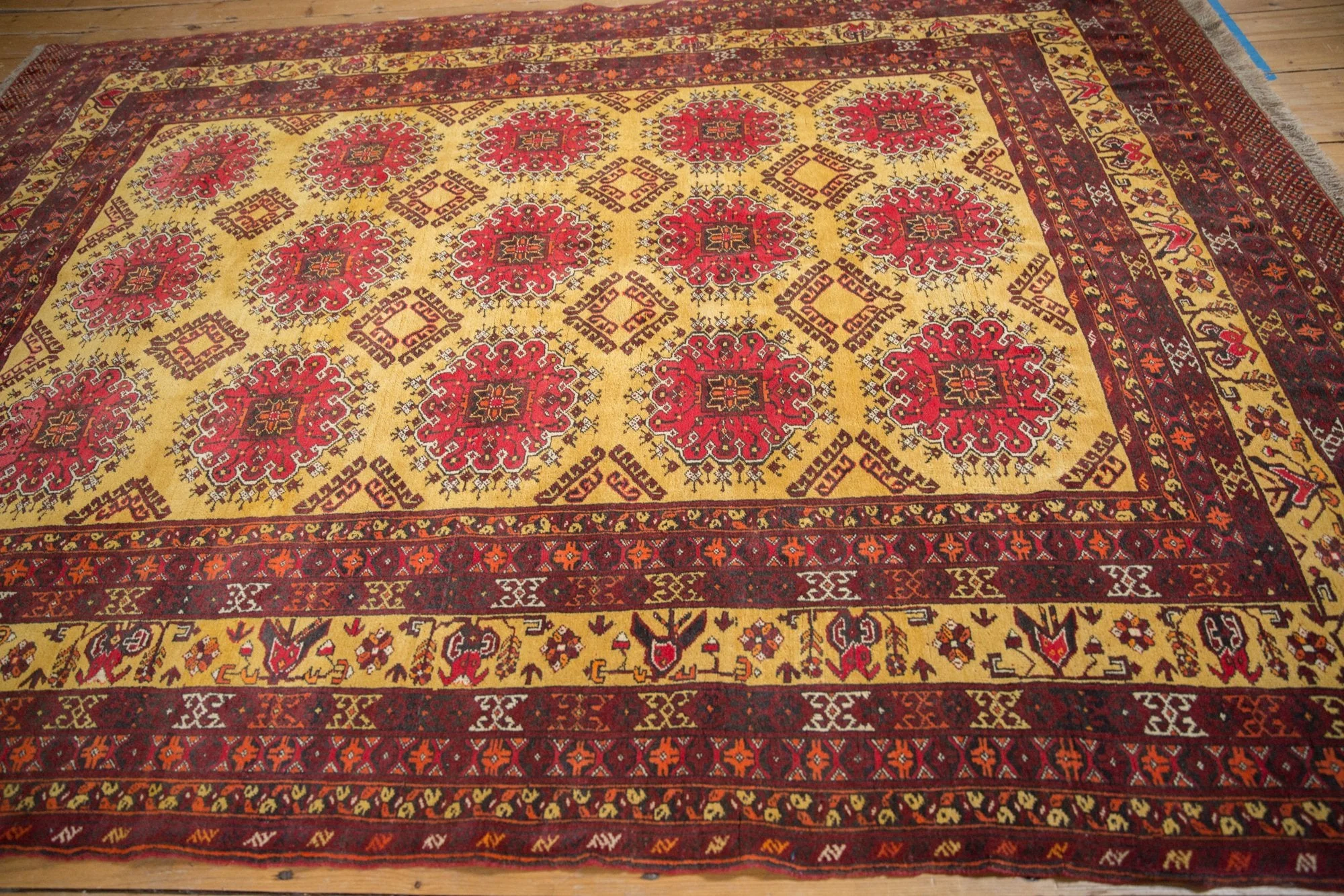 7x9.5 Vintage Daulatabad Carpet - Image 8
