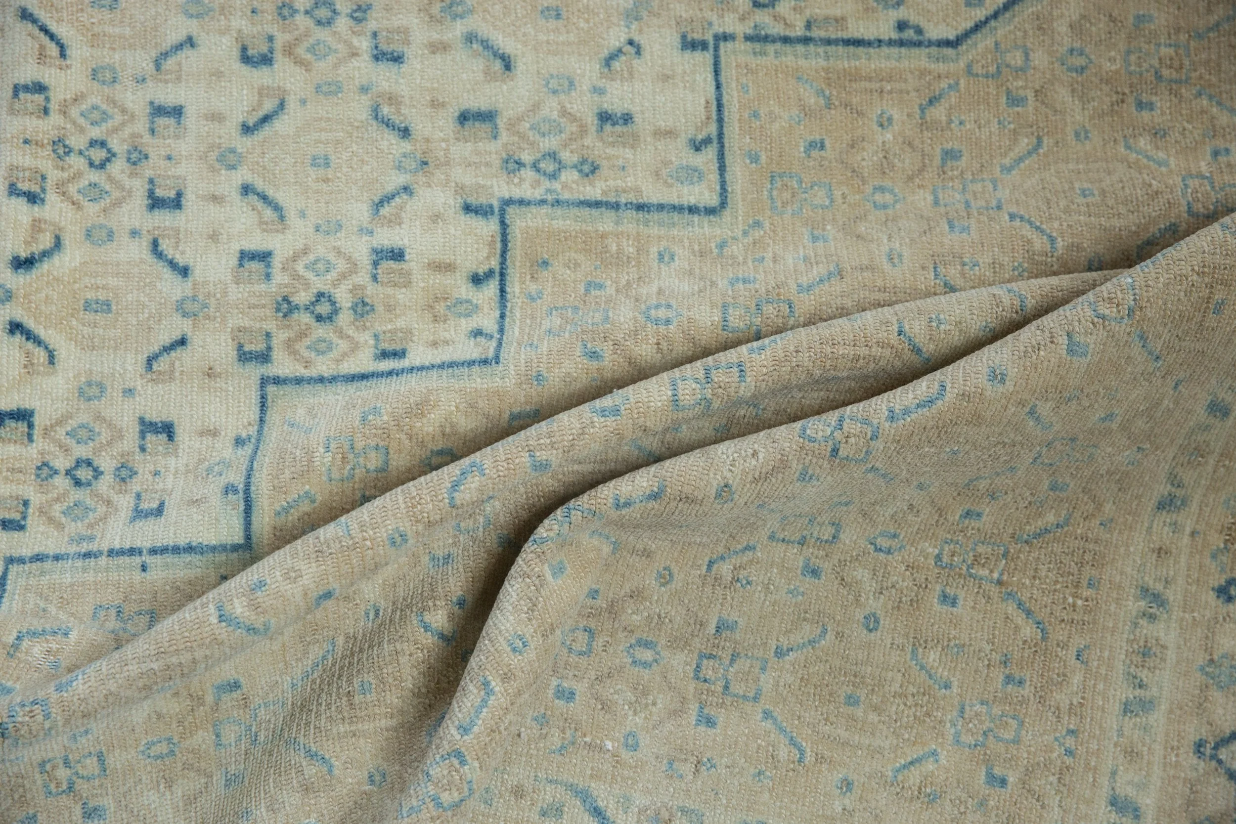 7x9.5 Vintage Distressed Birjand Carpet - Image 10