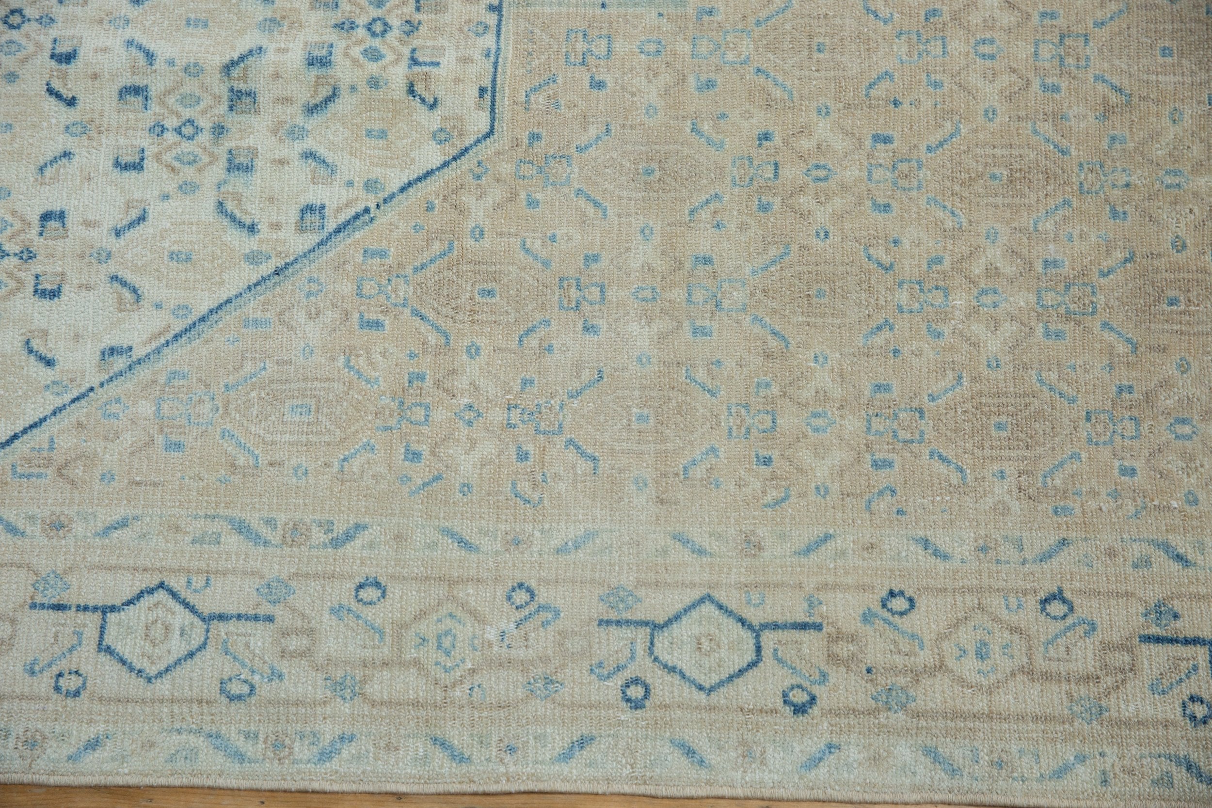 7x9.5 Vintage Distressed Birjand Carpet - Image 9