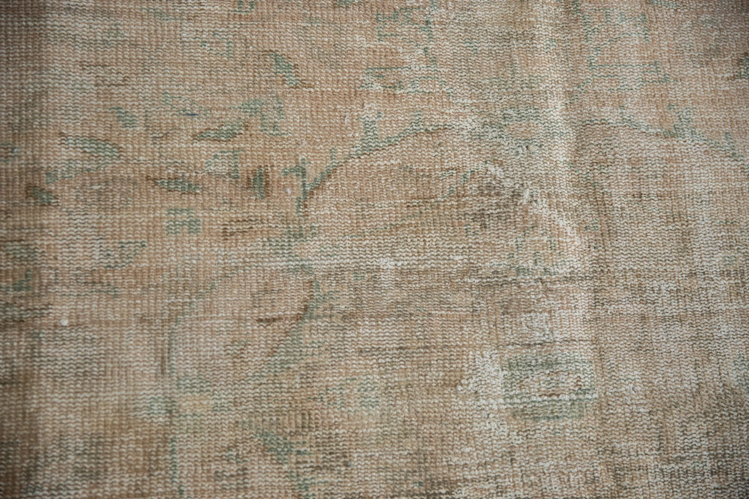 7x9.5 Vintage Distressed Oushak Carpet - Image 5