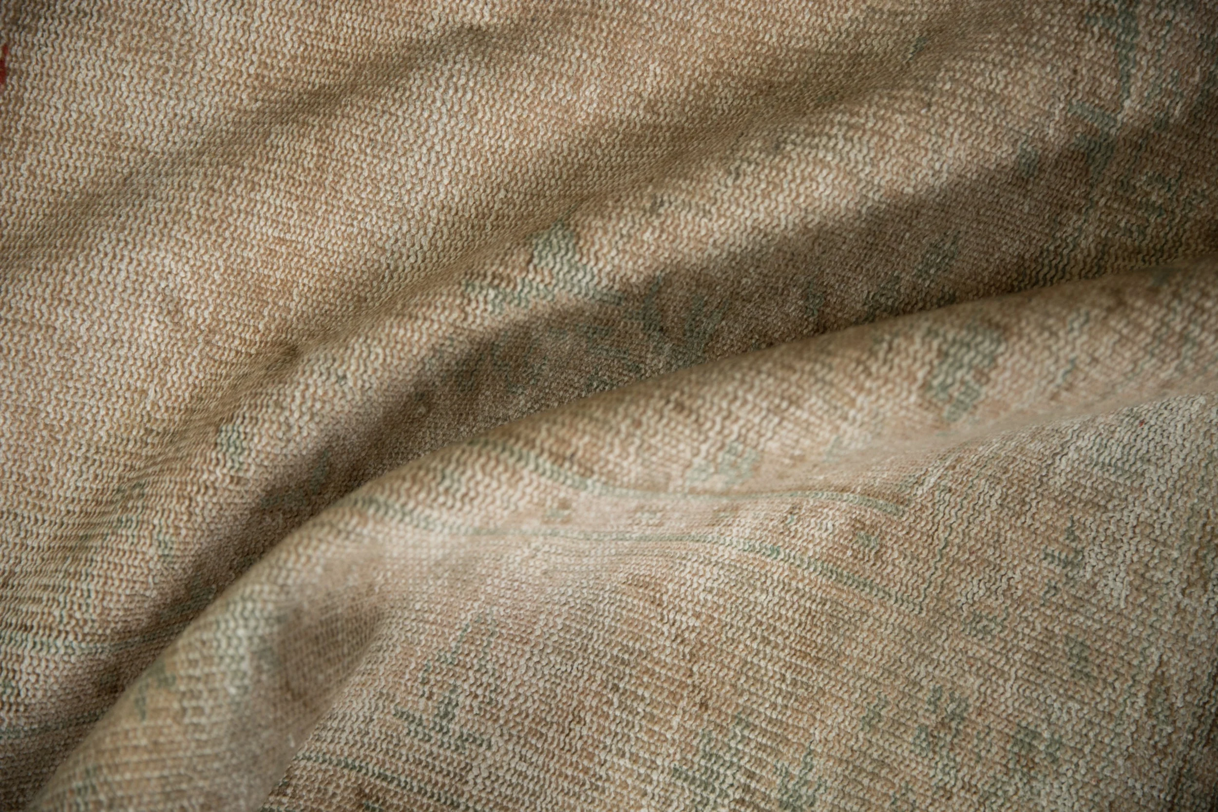 7x9.5 Vintage Distressed Oushak Carpet - Image 9