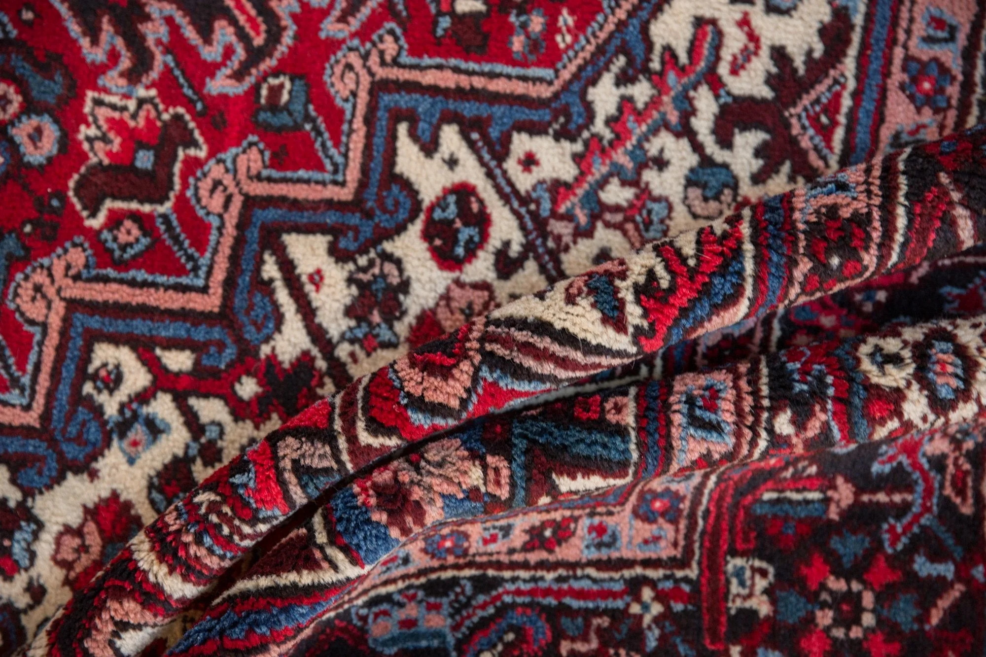 7x9.5 Vintage Mehrivan Carpet - Image 11