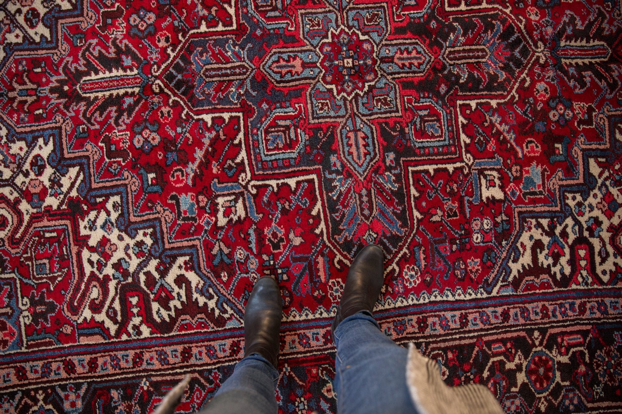 7x9.5 Vintage Mehrivan Carpet - Image 2