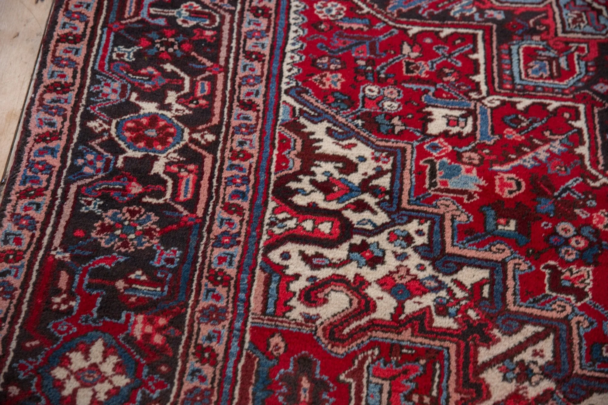 7x9.5 Vintage Mehrivan Carpet - Image 7