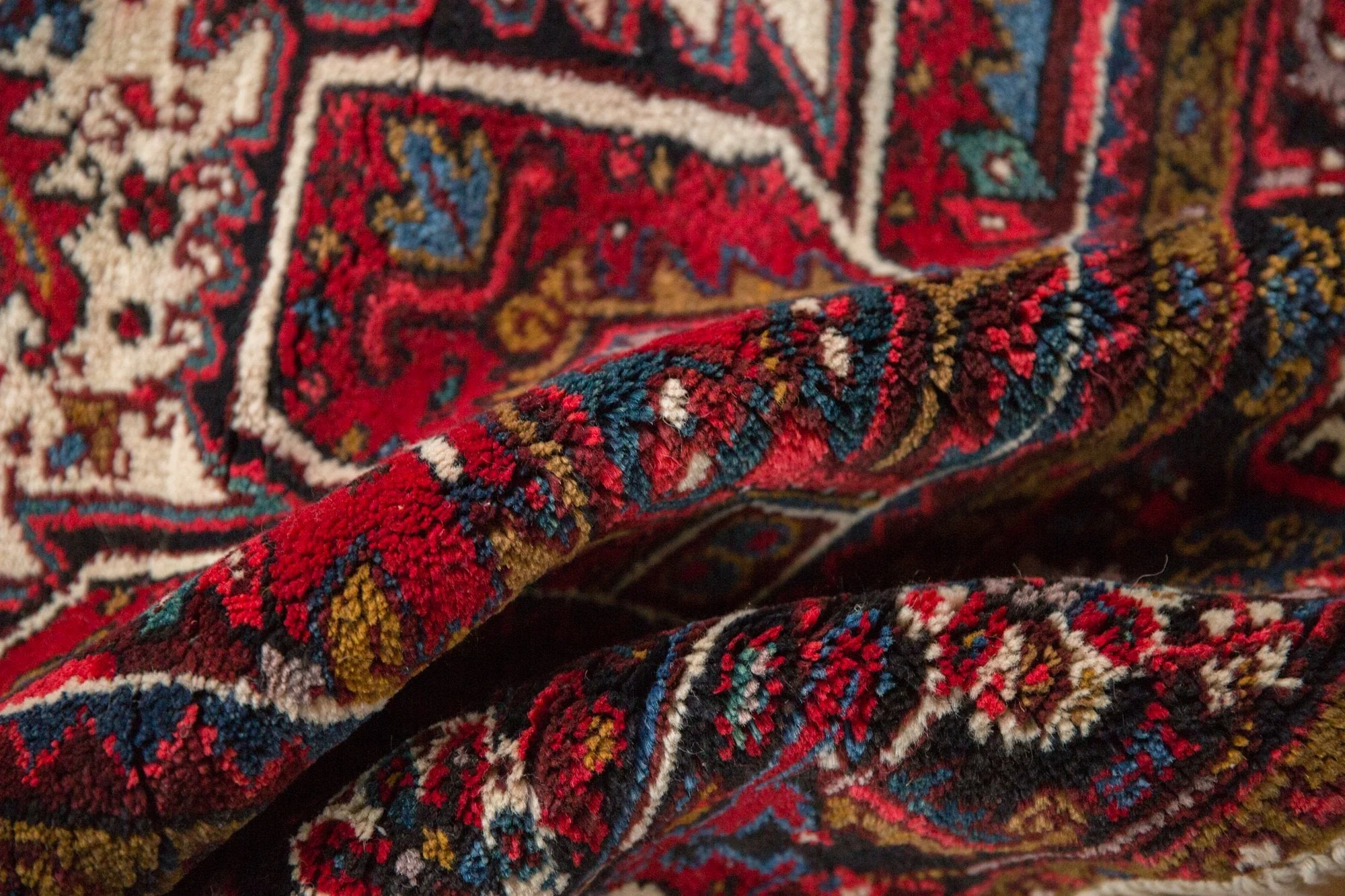 7x9.5 Vintage Mehrivan Carpet - Image 11