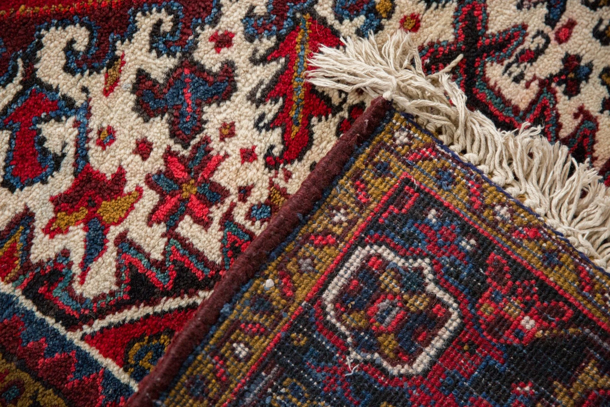 7x9.5 Vintage Mehrivan Carpet - Image 12