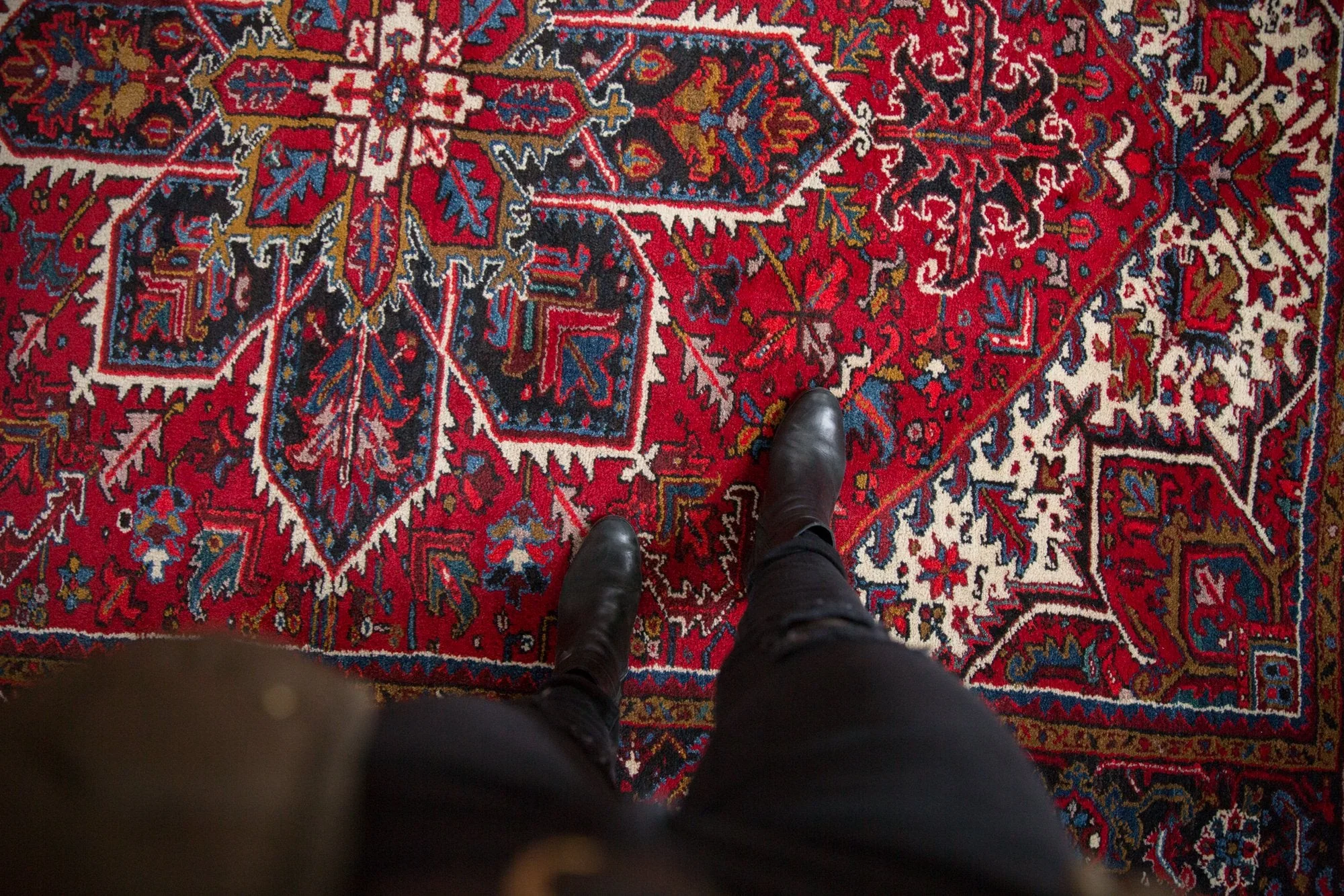 7x9.5 Vintage Mehrivan Carpet - Image 2