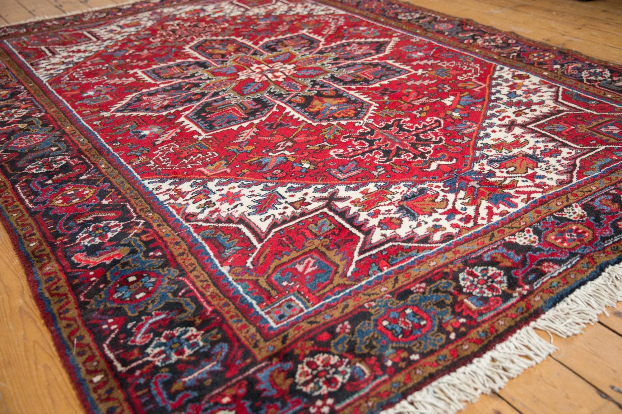 7x9.5 Vintage Mehrivan Carpet - Image 3