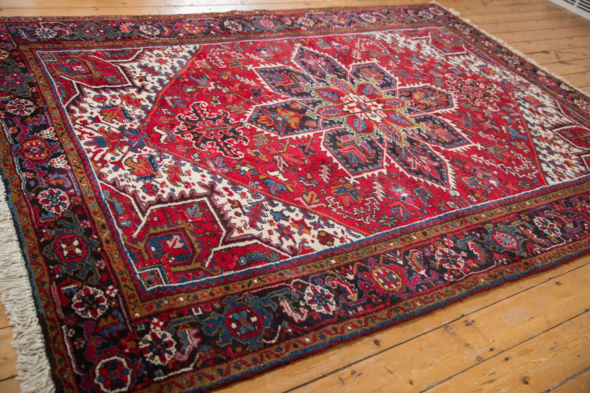 7x9.5 Vintage Mehrivan Carpet - Image 7