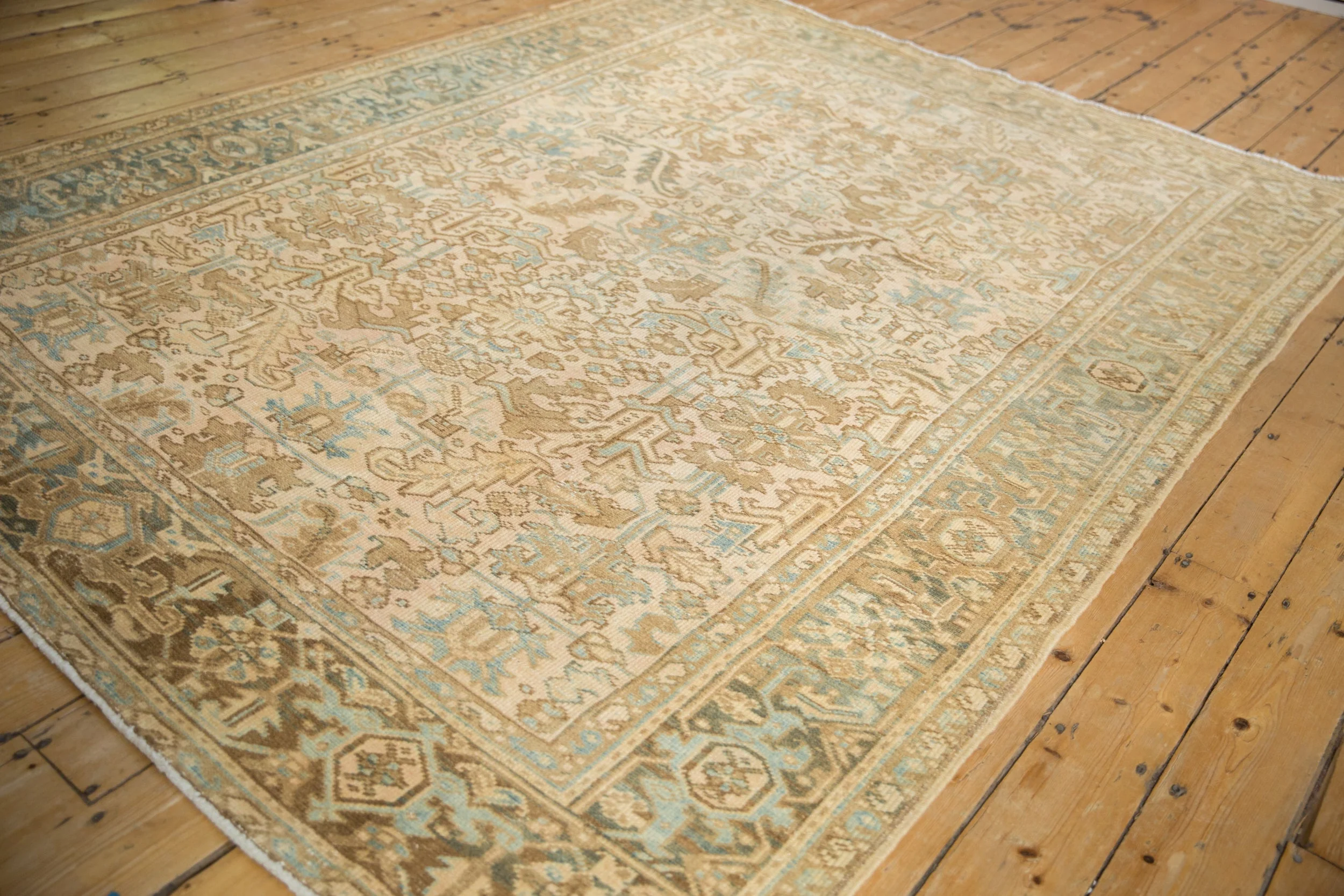 7x9 Vintage Distressed Mehrivan Carpet - Image 6