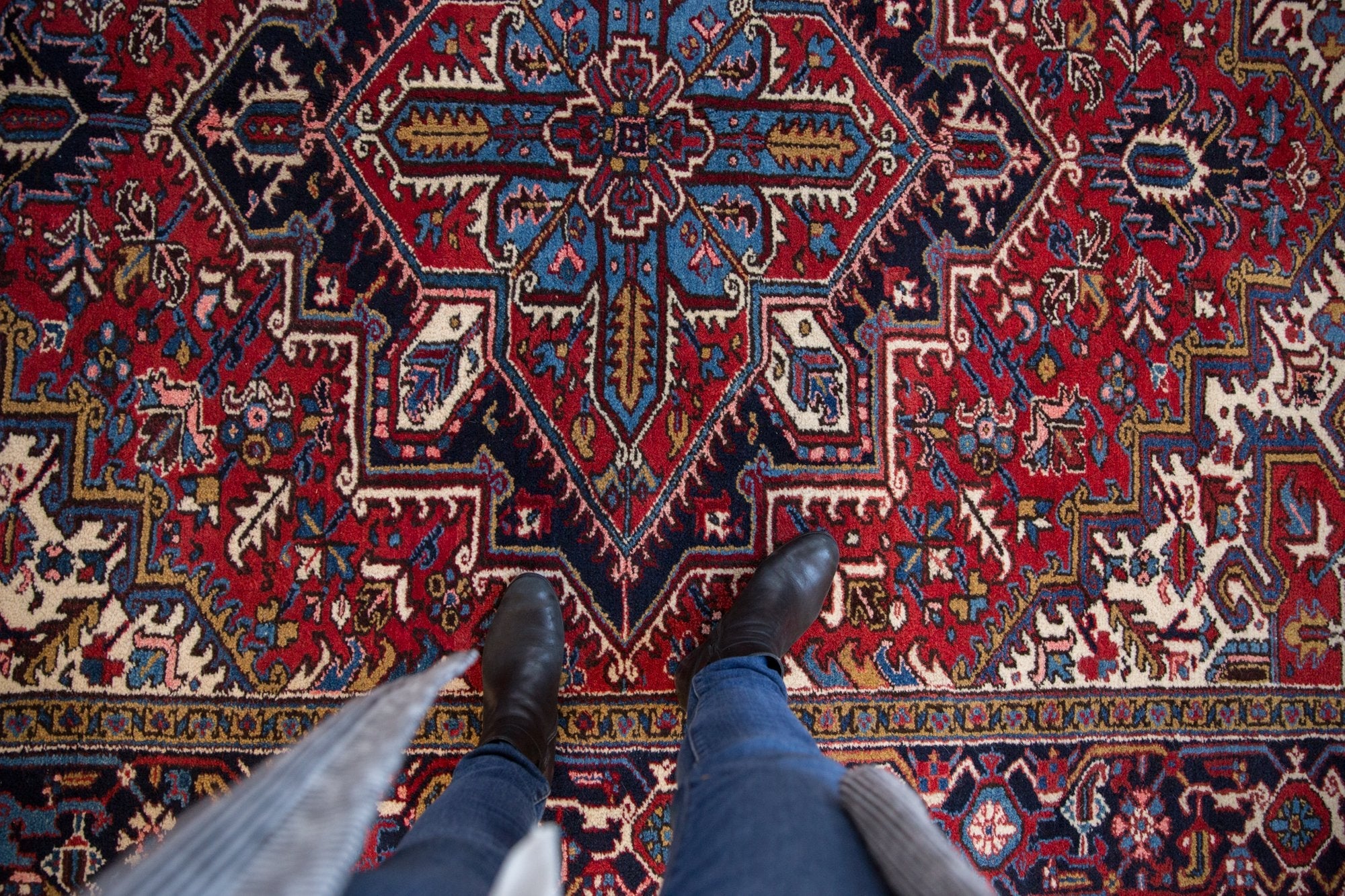 7x9 Vintage Mehrivan Carpet - Image 2
