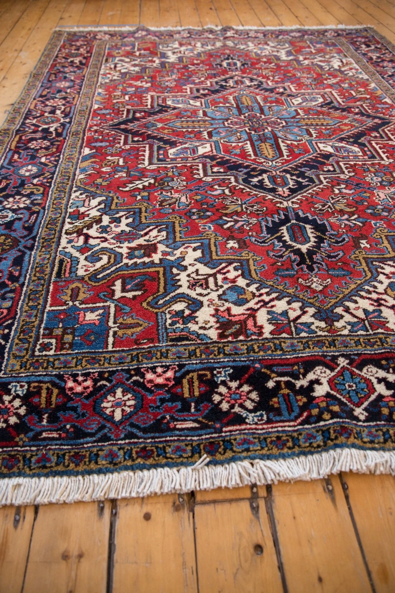 7x9 Vintage Mehrivan Carpet - Image 5