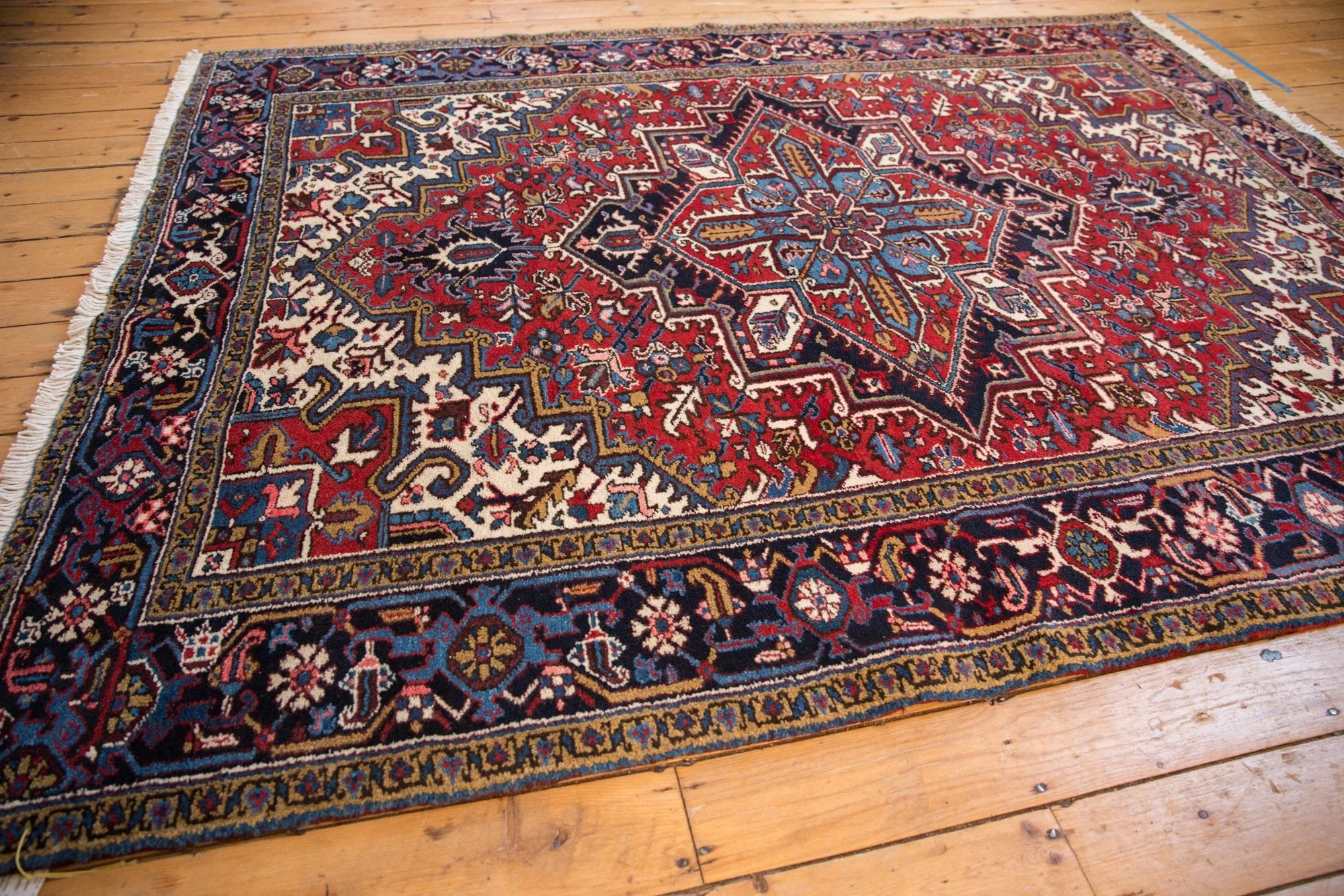 7x9 Vintage Mehrivan Carpet - Image 7