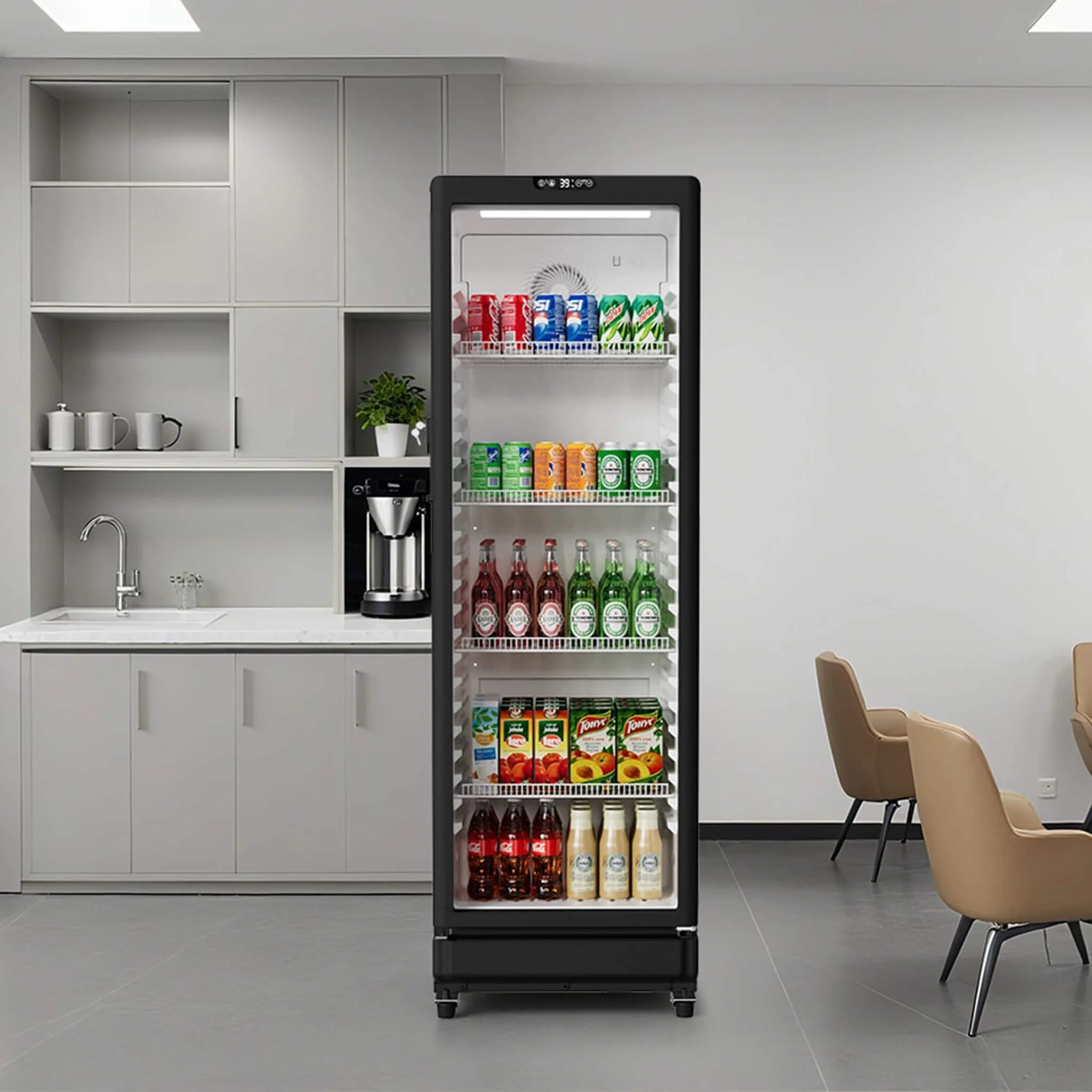 8.5 Cu.Ft Commercial Single Glass Door Beverage Merchandiser Refrigerator (SAK27946) - Image 8