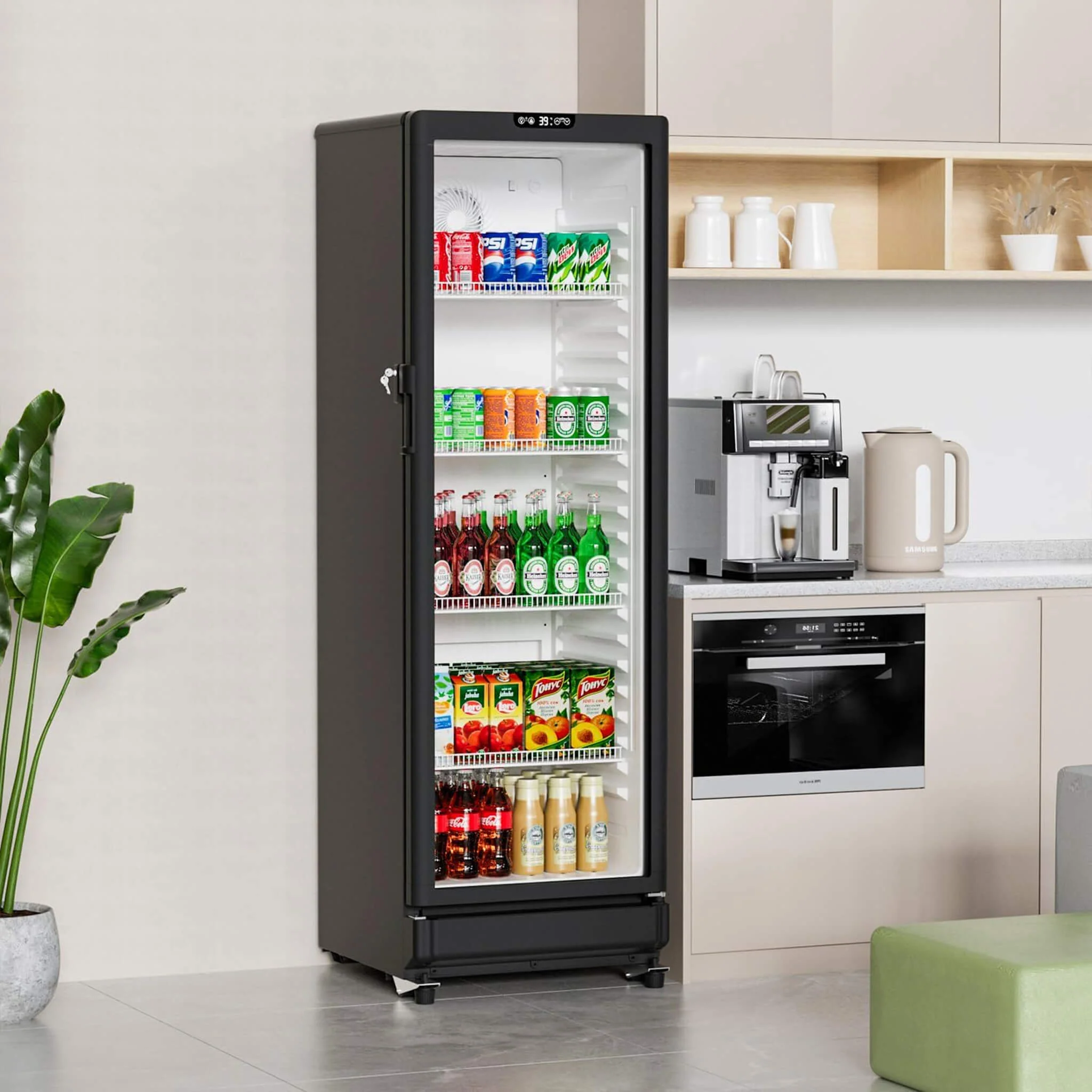 8.5 Cu.Ft Commercial Single Glass Door Beverage Merchandiser Refrigerator (SAK27946) - Image 9