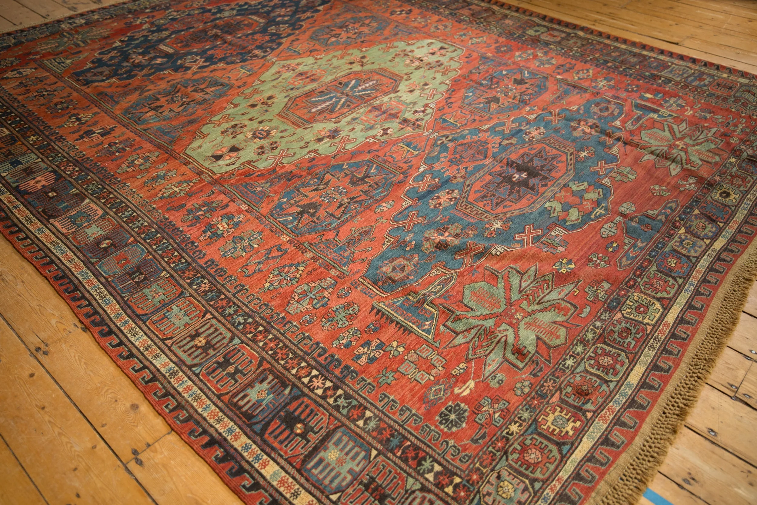 8.5x10.5 Antique Soumac Design Carpet - Image 4
