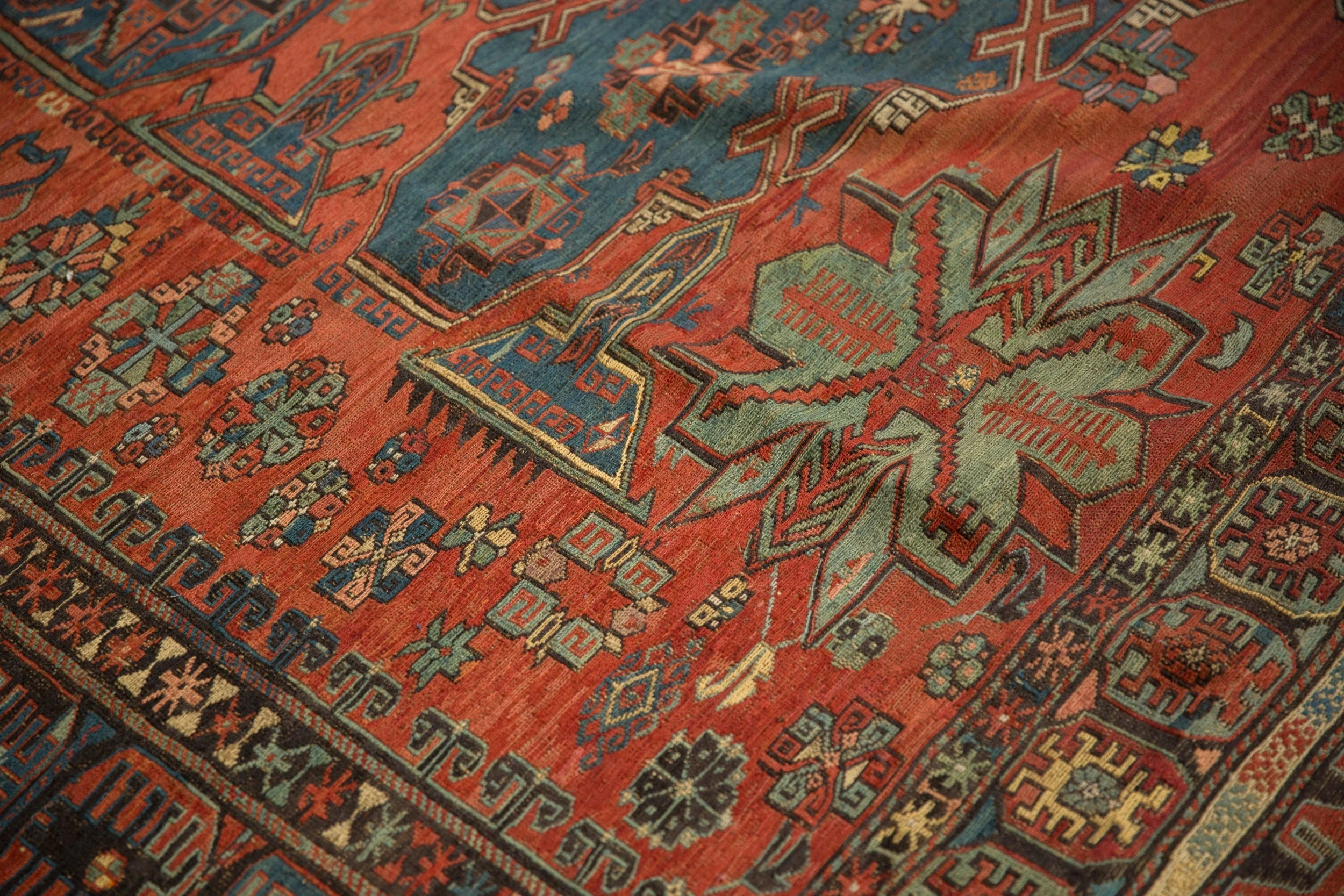 8.5x10.5 Antique Soumac Design Carpet - Image 6