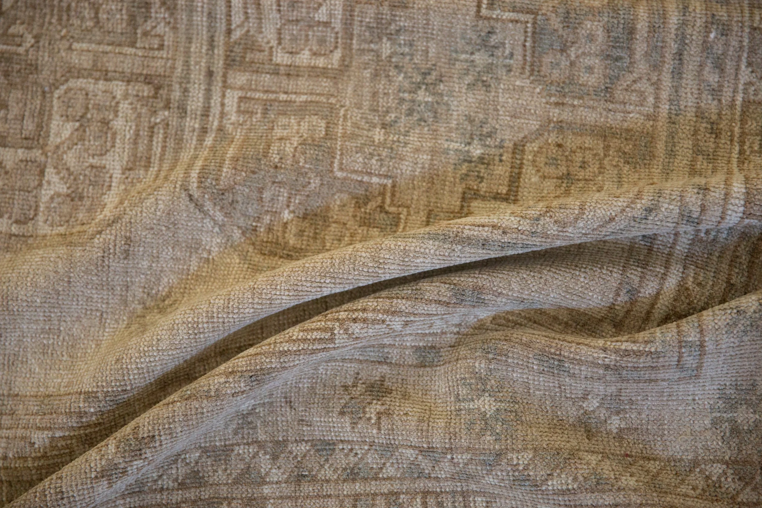 8.5x10.5 Vintage Distressed Ersari Carpet - Image 10